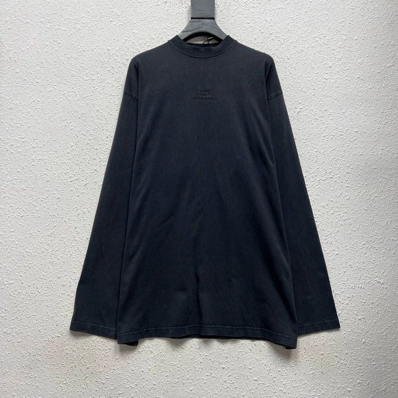 Balenciaga Black Boomerang Embroidered Sweatshirt - dmc