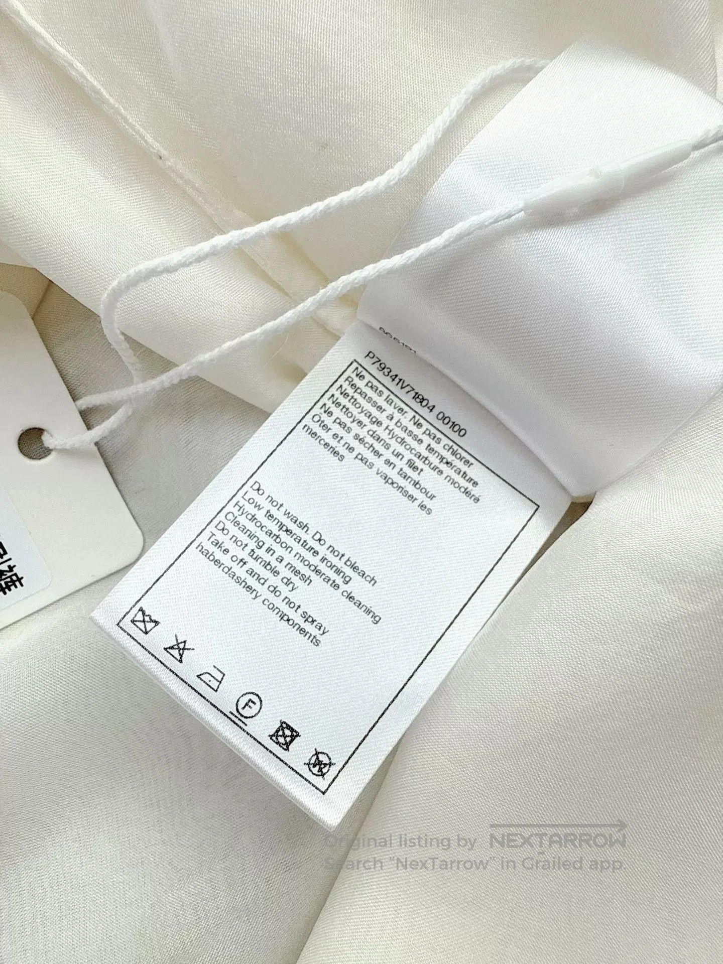 Chanel chanel white silk dress spring summer collection. Size US 36 / EU 52 - 6 Thumbnail