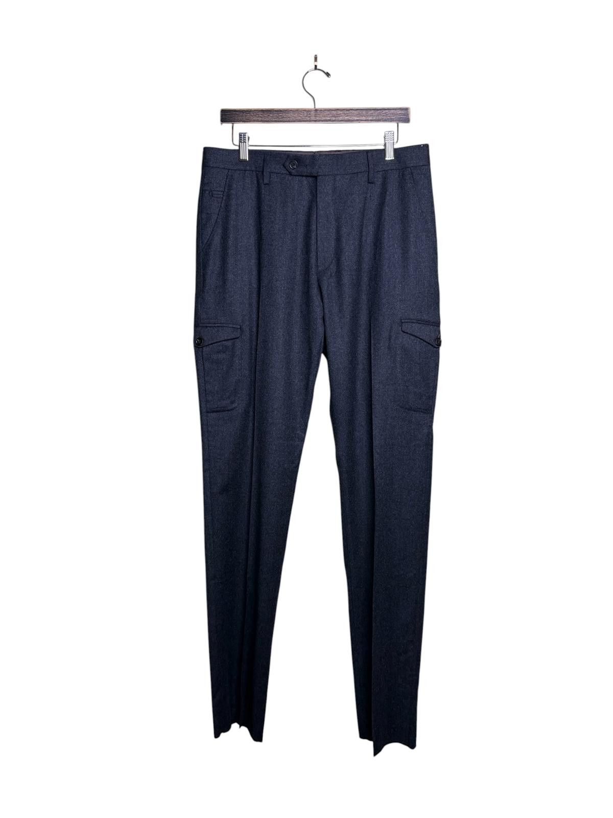 Maurizio Baldassari Maurizio Baldassari Brera Wool Cargo Trousers Grey 52 Size US 33 - 1 Thumbnail