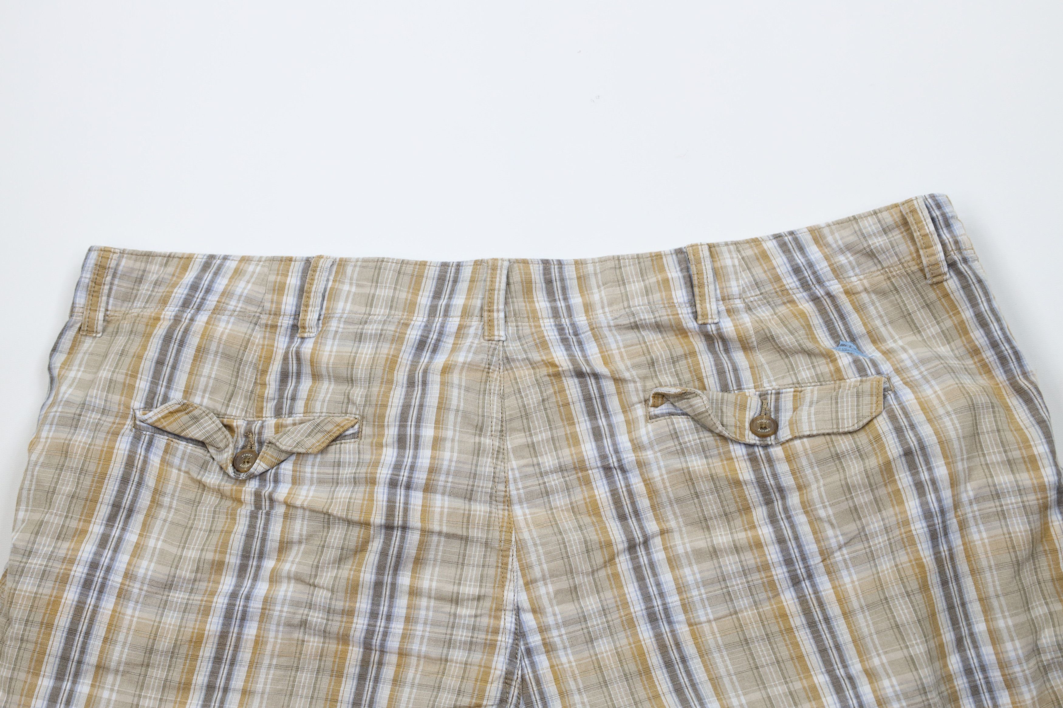 Tommy Bahama Vintage Tommy Bahama Earth Tone Plaid Cargo Shorts Cotton Size US 44 / EU 60 - 9 Thumbnail