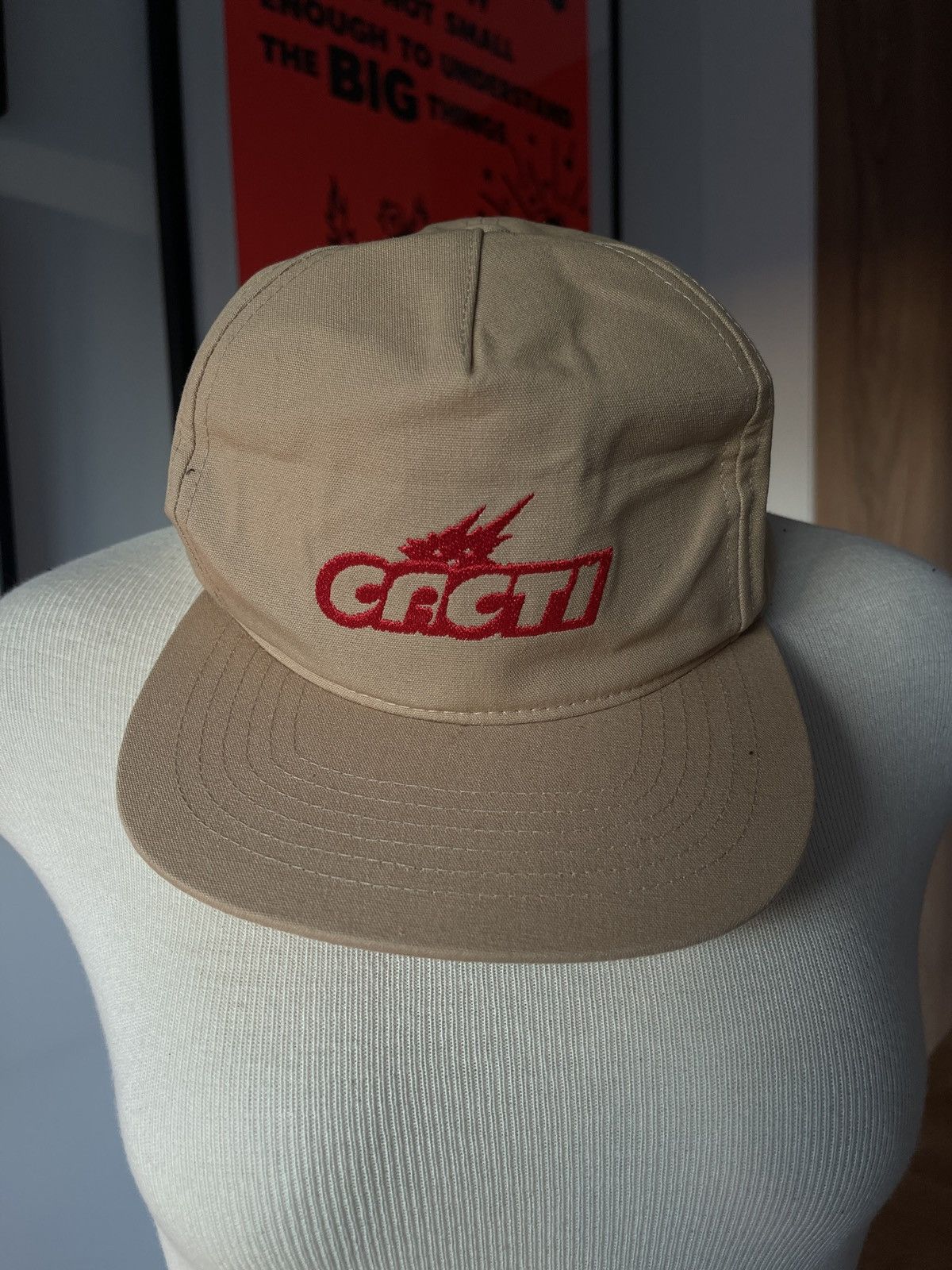 image of Travis Scott Cacti Canvas Hat in Beige, Men's