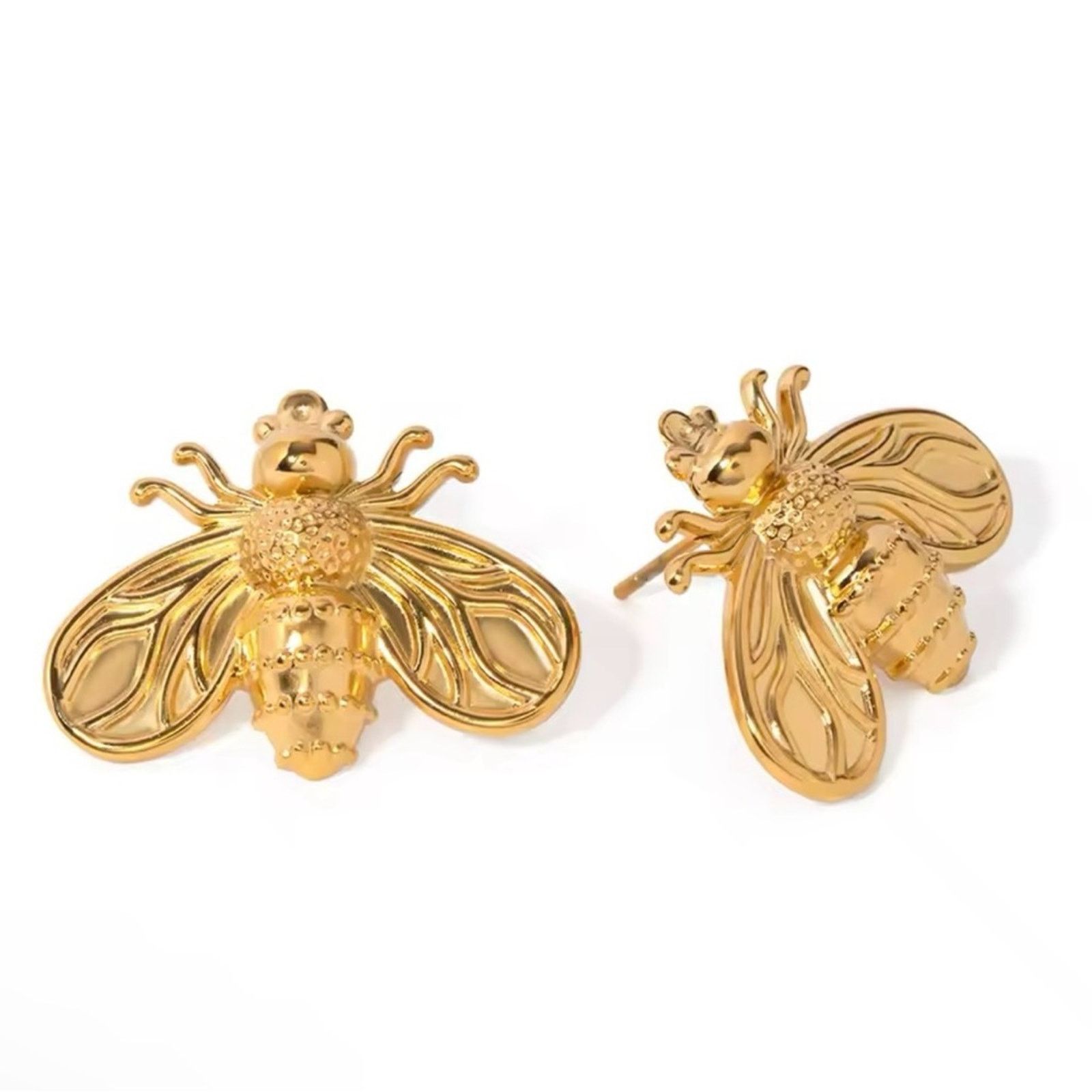 Other Gold Bee Designed Shiny Earrings For Women Size ONE SIZE - 1 Thumbnail