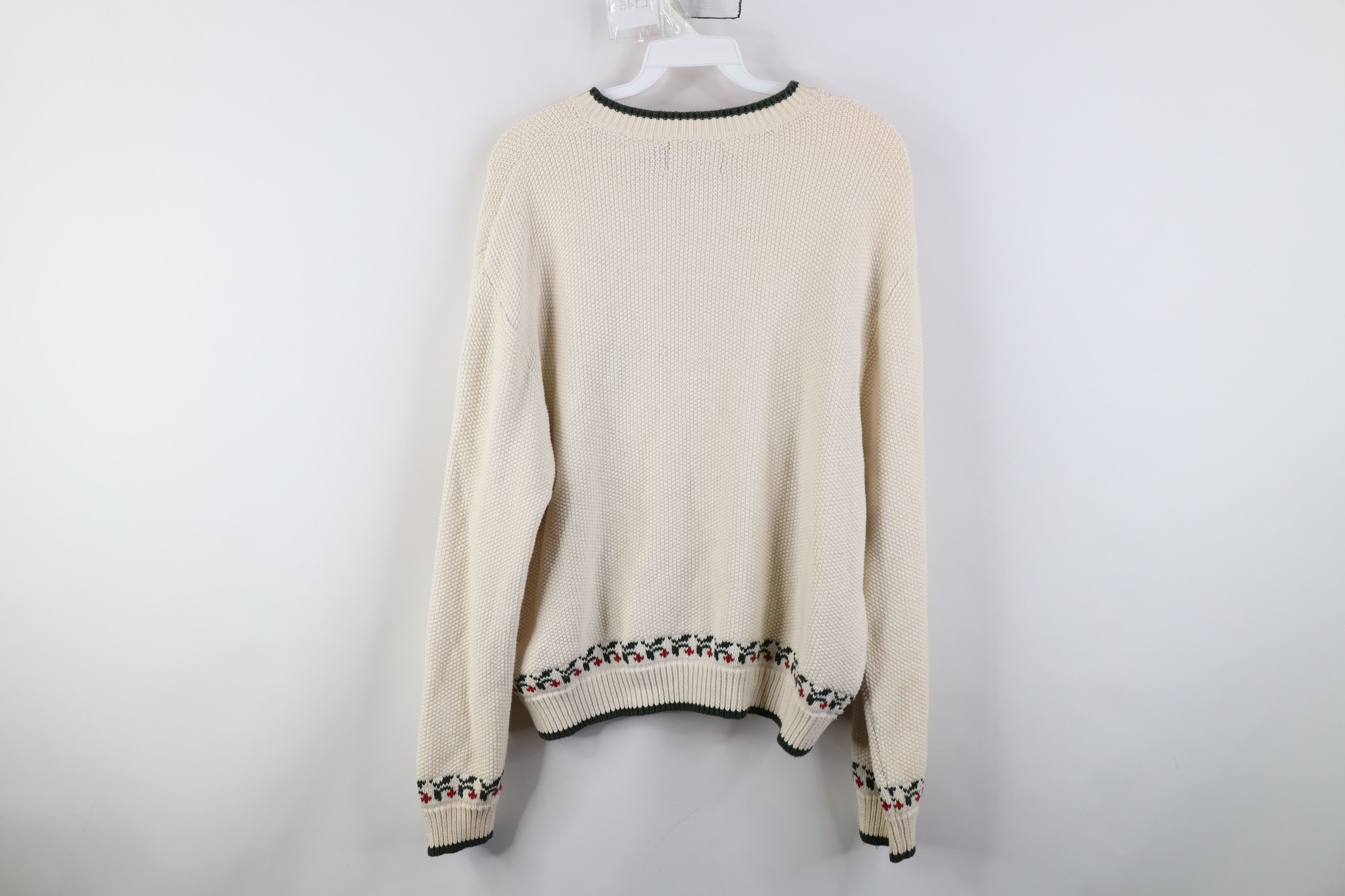 Cabelas Vintage 90s Cabelas Cardinal Bird Snow Crewneck Sweater Size L / US 10 / IT 46 - 13 Thumbnail