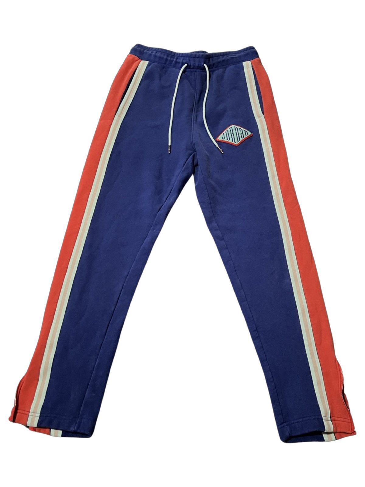 image of Jordan Vintage Blue/orange Vintage Jordan Basketball Sweatpants Size S, Men's