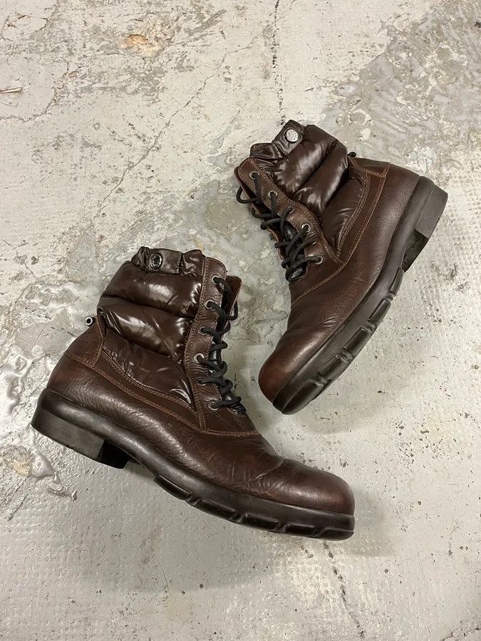 Moncler Moncler Brown Quilted Leather Boots Size US 10 / EU 43 - 7 Thumbnail