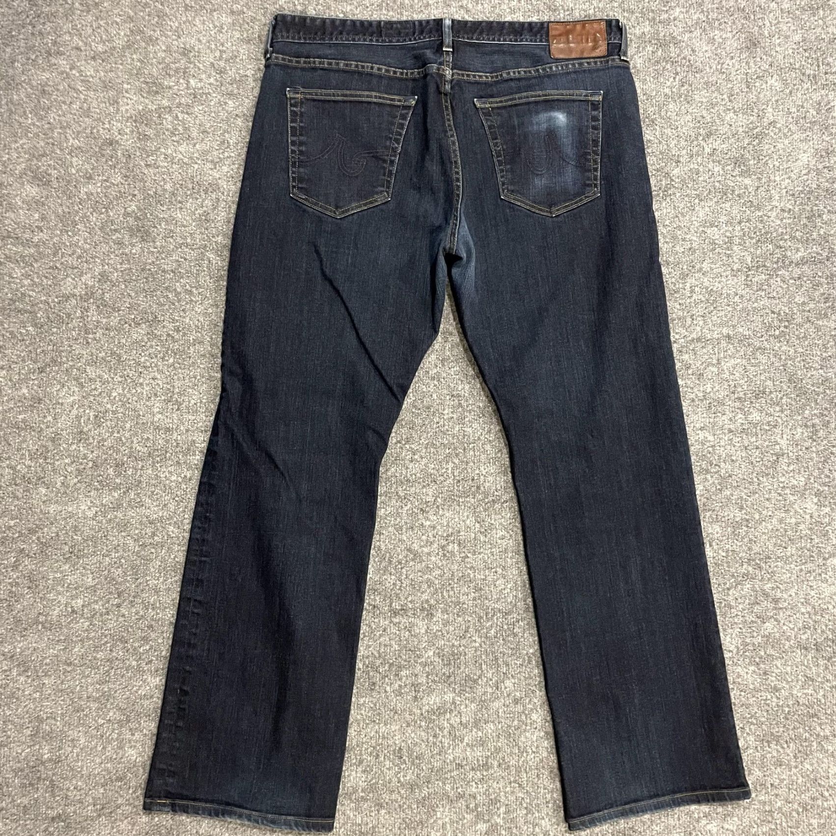 Denime AG Adriano Goldschmied The Protege Jeans Mens 38x34 Straight Dark Wash Denim Shirt? Size US 38 / EU 54 - 2 Thumbnail