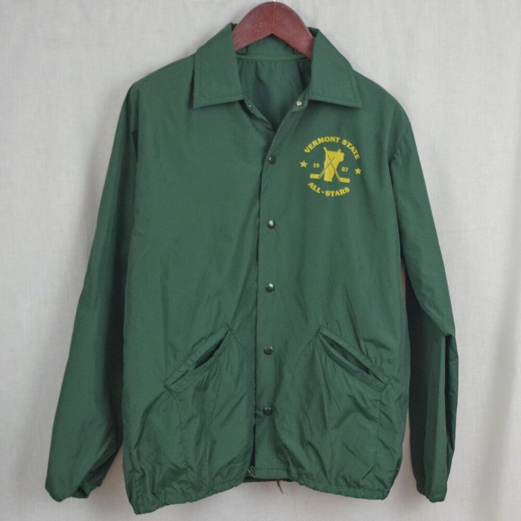 Vintage Vintage 1987 Vermont State Hockey All-Stars Windbreaker Size US L / EU 52-54 / 3 - 1 Thumbnail