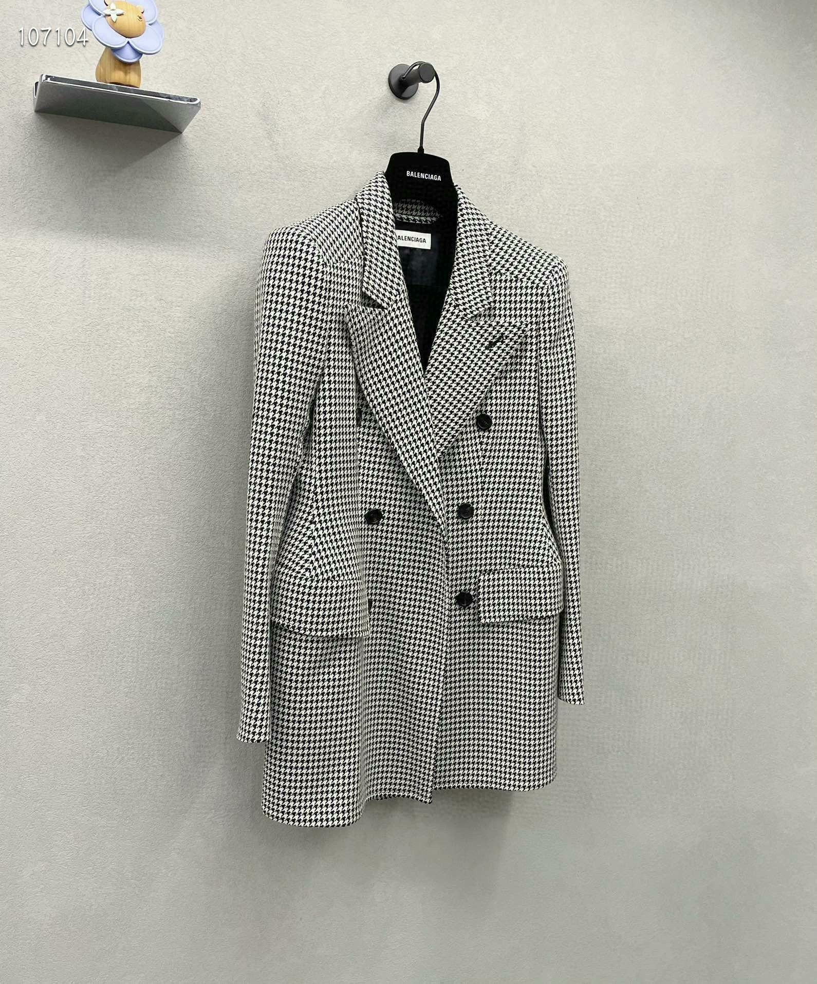 Balenciaga Balenciaga Houndstooth Set jacket 2501-Nextarrow Size XL / US 12-14 / IT 48-50 - 3 Thumbnail