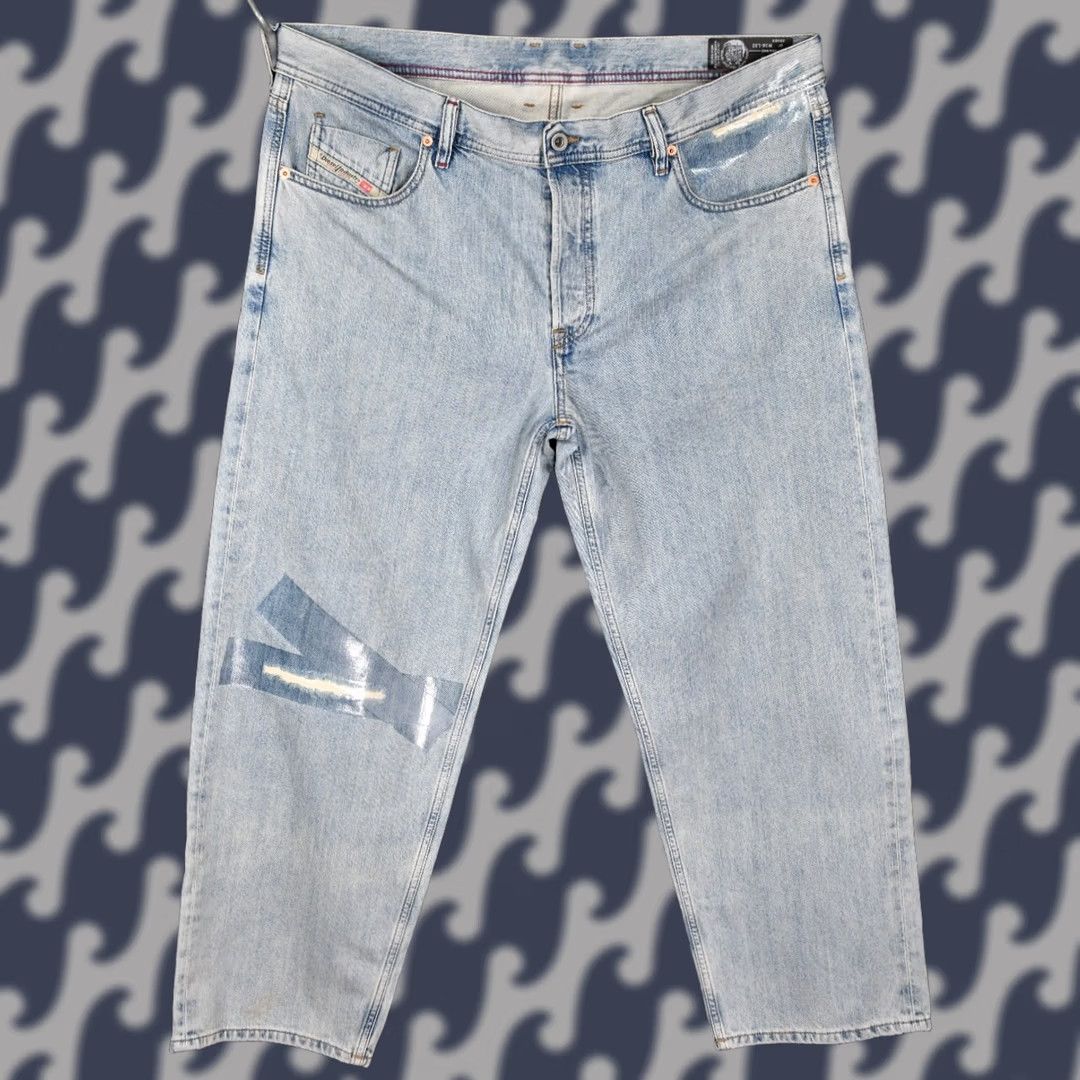 Diesel Diesel Dagh Regular Straight Jeans Men's W38 L32 Distressed Blue 100% Cotton 100% Genuine Denim Size US 38 / EU 54 - 1 Thumbnail