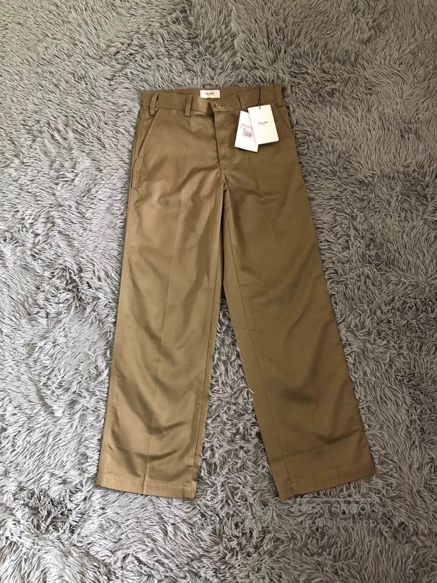 Celine Celine Military Green Flared Straight Pants. Size 25" / US 0 / IT 36 - 1 Thumbnail