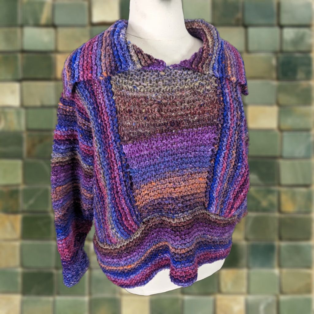 Vintage VINTAGE Mexican Baja Poncho Hoodie Striped Hippie Drug Rug Crochet Adults L Pullover Hoodie Mens Womens Size US L / EU 52-54 / 3 - 1 Thumbnail