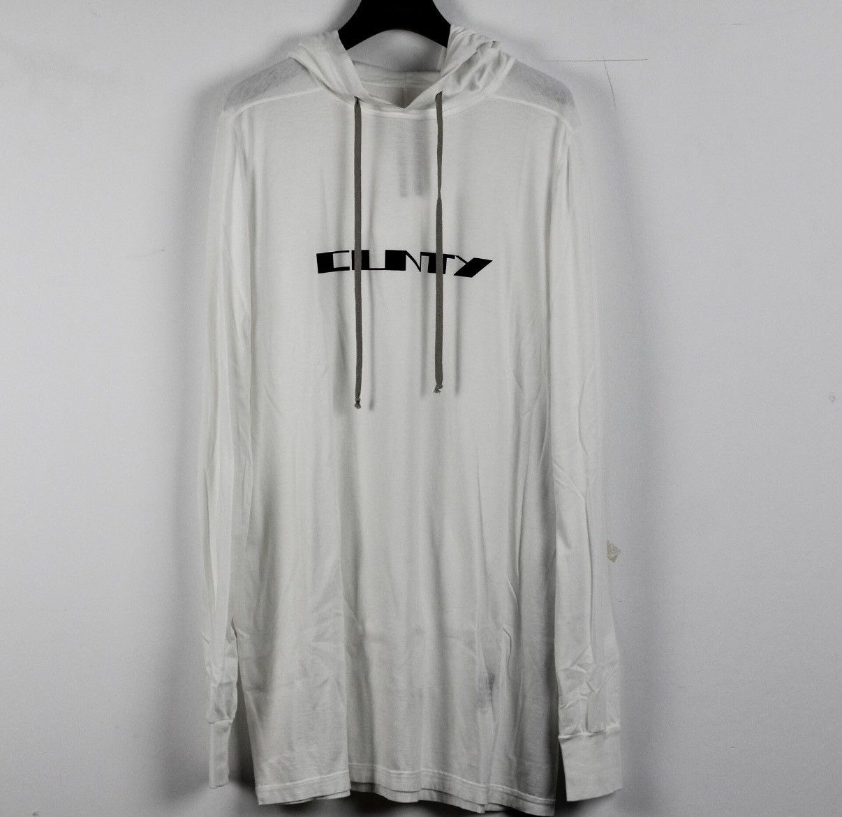Rick Owens × Rick Owens Drkshdw Rick Owens Mountain Hoodie (White