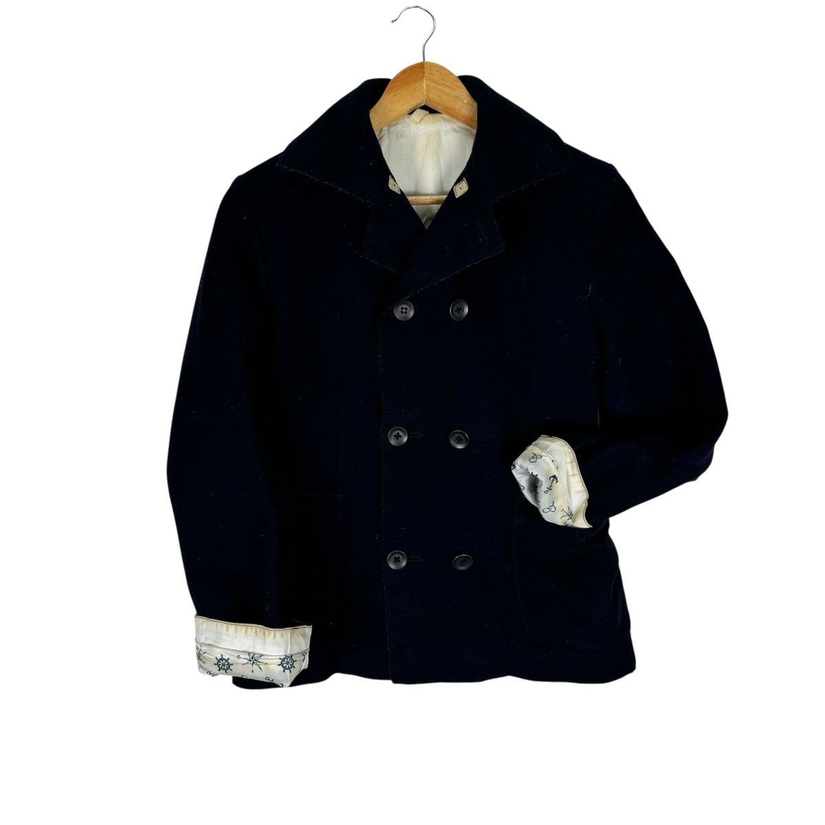 ☀️45 RPM JAPAN DOUBLE BREASTED WOOL PEACOAT JACKET