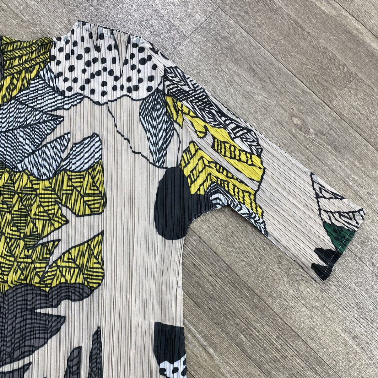 Issey Miyake Jun Pleats Please Issey Miyake Style Forest Wood Printed Top Size S / US 4 / IT 40 - 12 Thumbnail