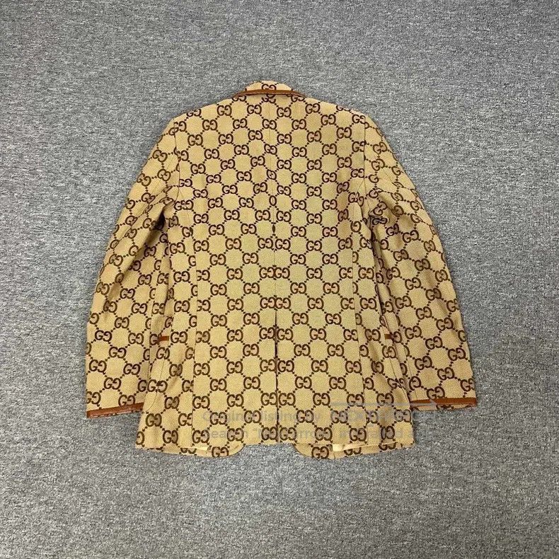 Gucci Gucci Full-printed old-fashioned leather-stitched suit jac Size US S / EU 44-46 / 1 - 2 Thumbnail