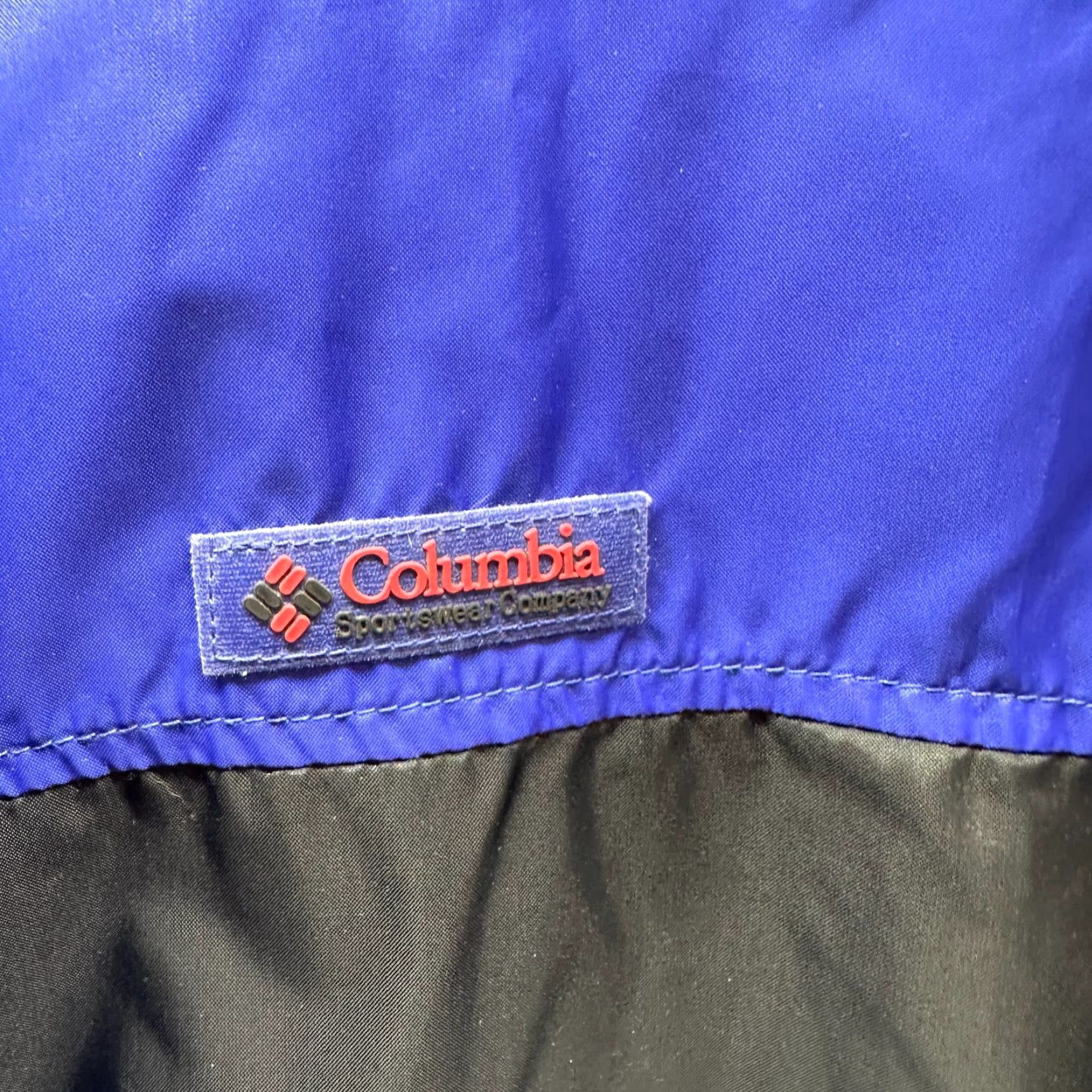 Vintage VINTAGE Columbia Jacket Mens Large Blue Windbreaker Short Navy Black Nylon Softshell Logo Zip All Seasons Regular Size US L / EU 52-54 / 3 - 3 Thumbnail
