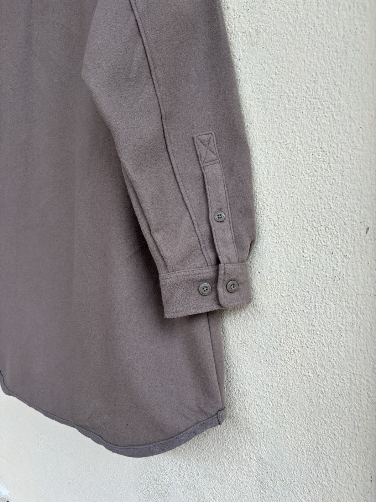 GU × Undercover Undercover Knit Melton Long Shirt Beige Long Sleeve Shirt Size M / US 6-8 / IT 42-44 - 8 Thumbnail