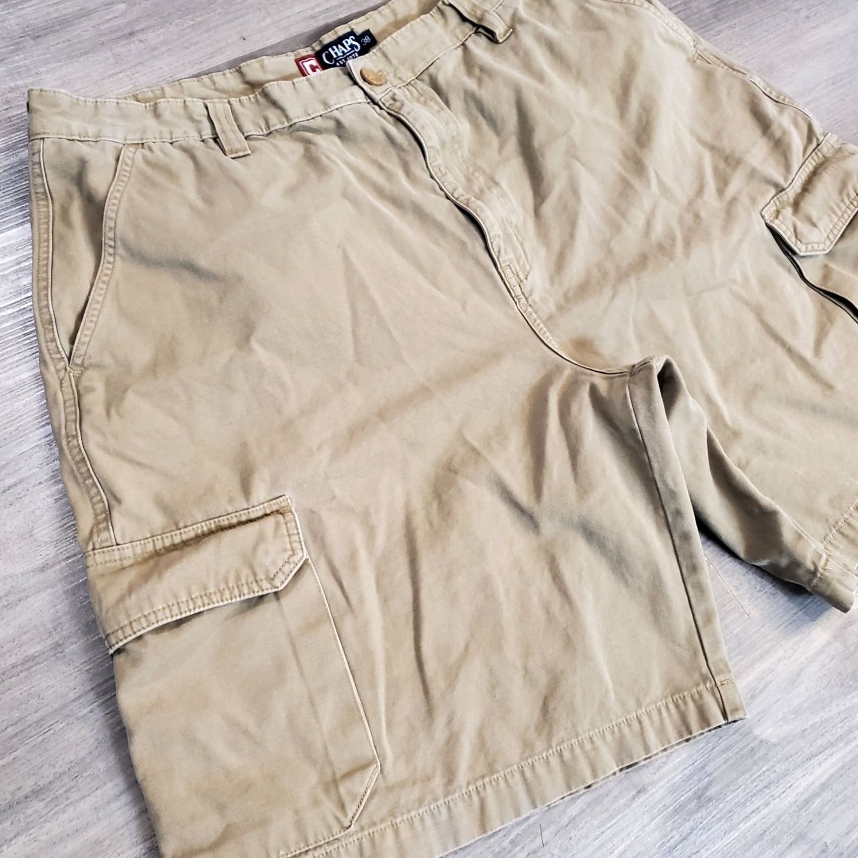 Polo Ralph Lauren Polo Ralph Lauren Cargo Shorts Mens 38 Tan Cotton Khaki Cargo Pocket Utility Vintage No Size US M / EU 48-50 / 2 - 3 Thumbnail