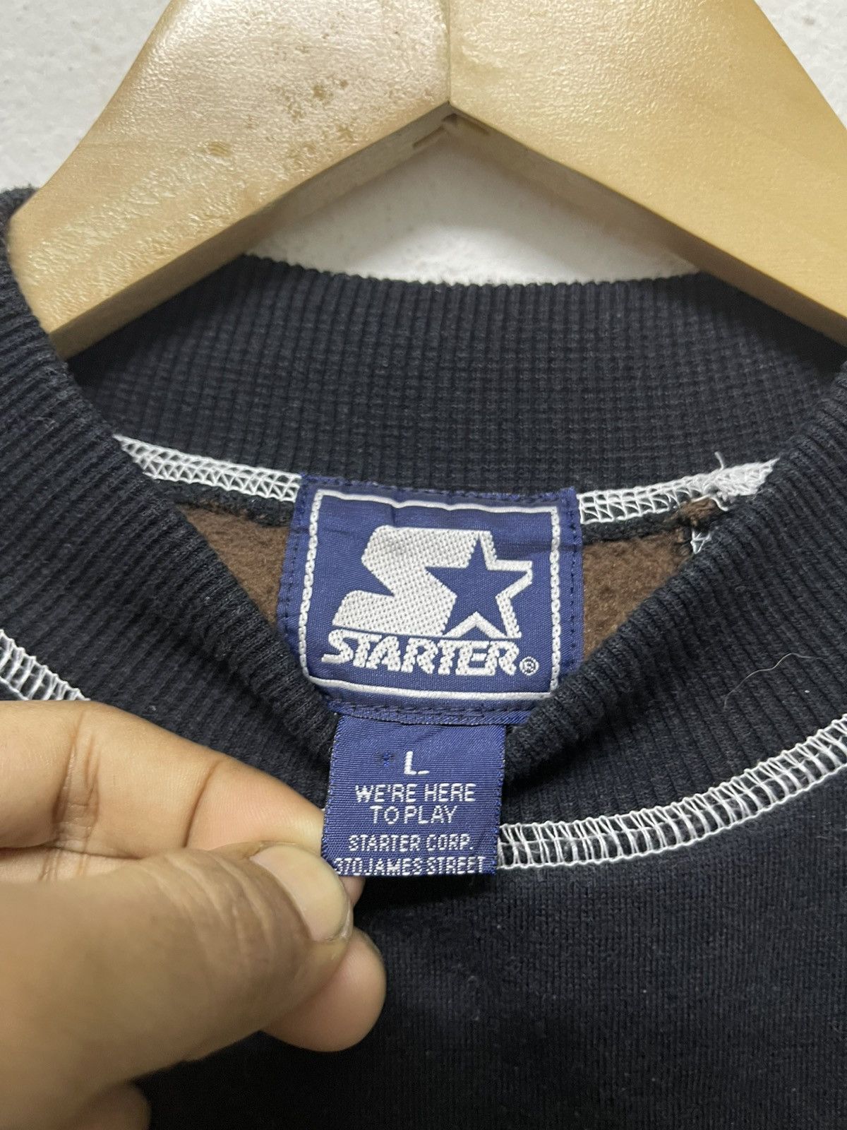Starter × Vintage 90s STARTER BIG LOGO SWEATSHIRT Size US L / EU 52-54 / 3 - 10 Thumbnail