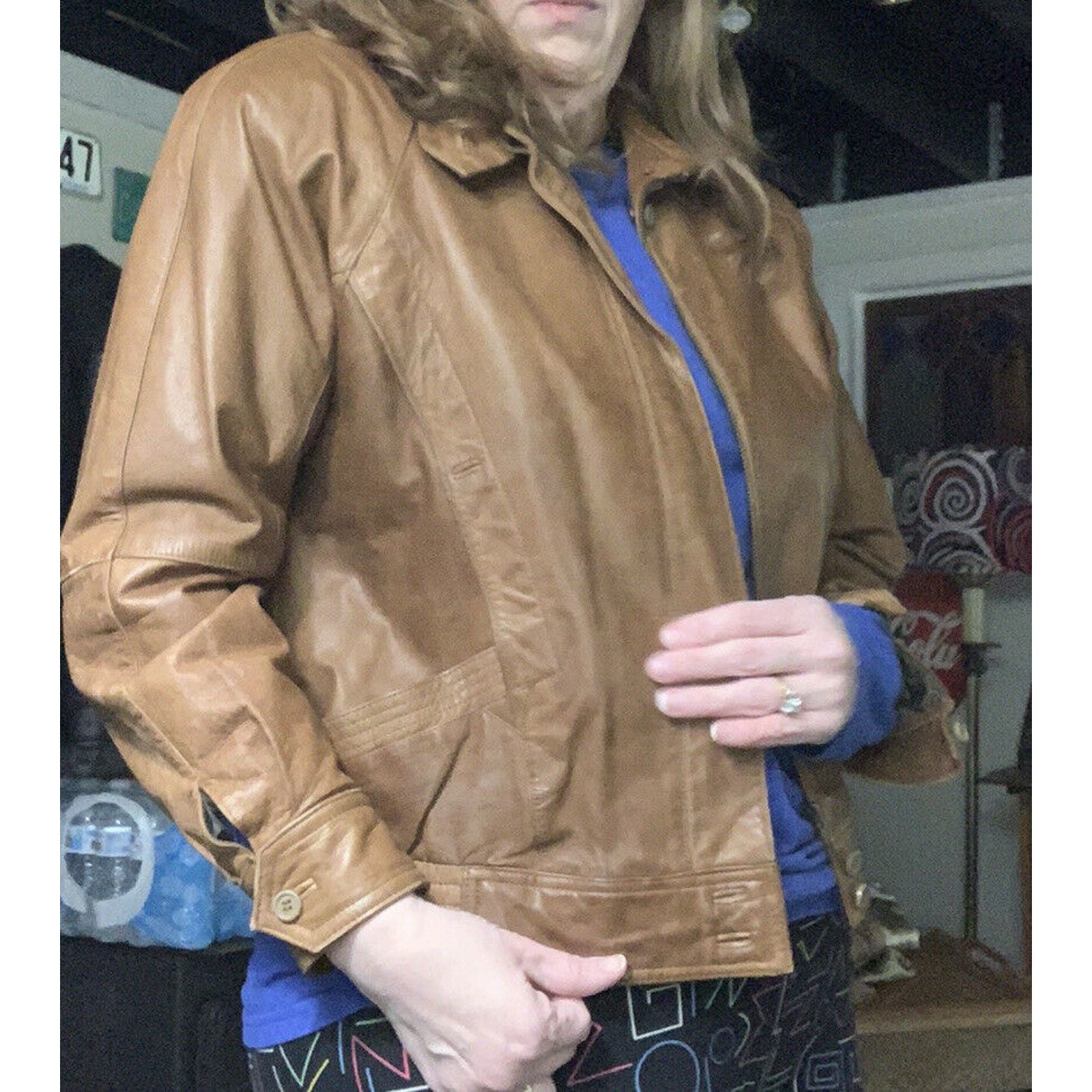 Vintage Norma Modell Vintage leather jacket 1980 Bomber Tapered Size M / US 6-8 / IT 42-44 - 5 Thumbnail