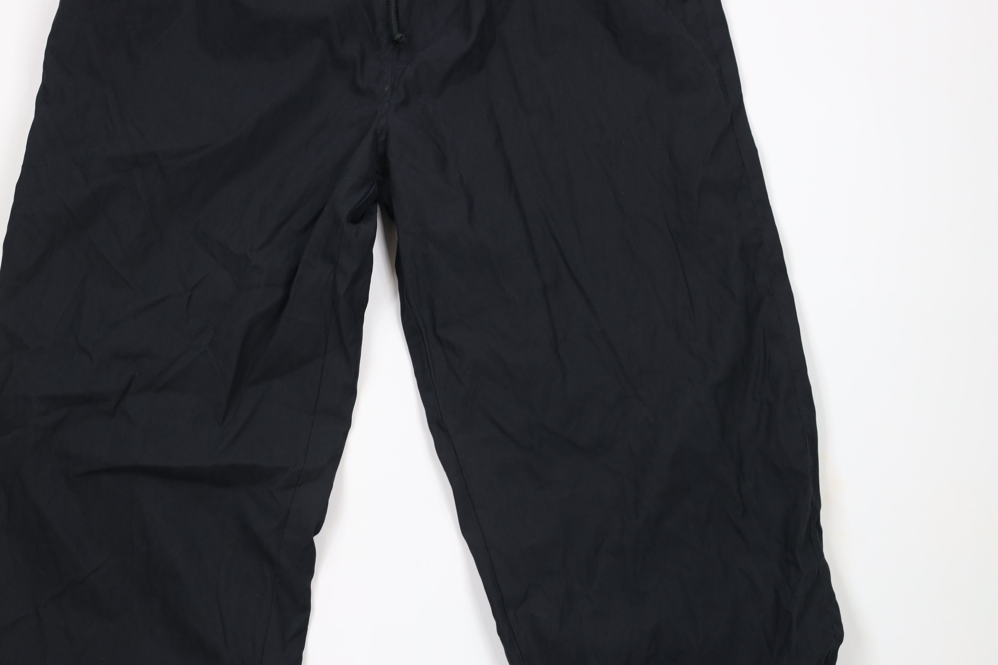 Vintage Vintage 90s Streetwear Lined Cuffed Joggers Pants Black Size US 34 / EU 50 - 3 Thumbnail