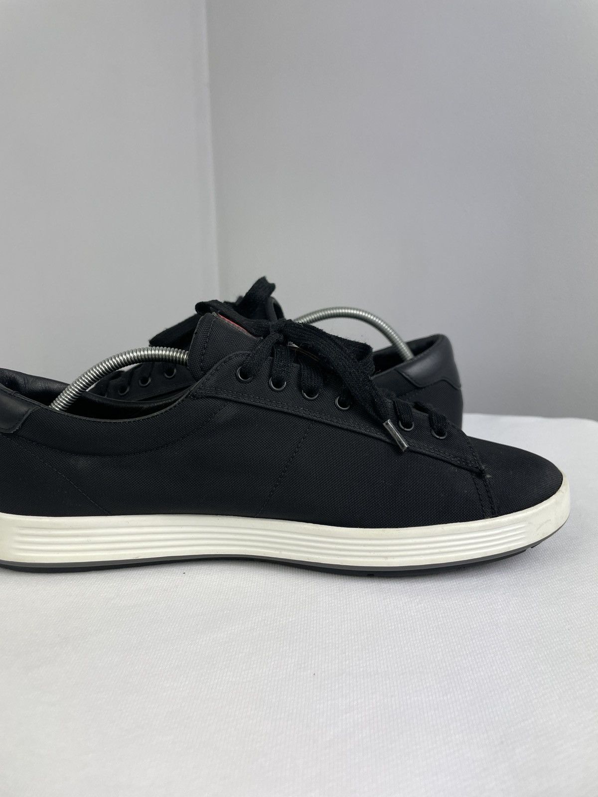 Prada Prada Linea Rossa Black Nylon Sneakers – Vitello Plume Size US 8 / EU 41 - 9 Thumbnail