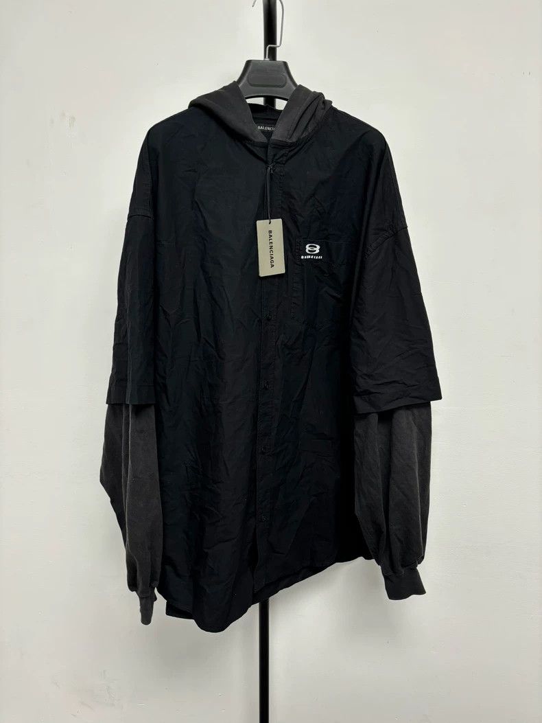 Balenciaga Balenciaga size 38 Black embroidered logo fake two-piece h Size US M / EU 48-50 / 2 - 1 Thumbnail