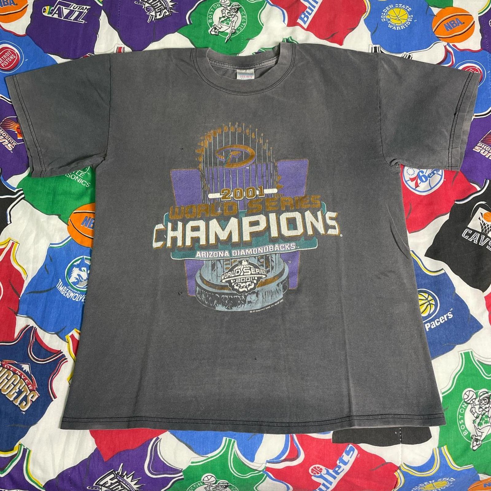 Y2K 2001 MLB Arizona Diamondbacks World Series Baseball Tee