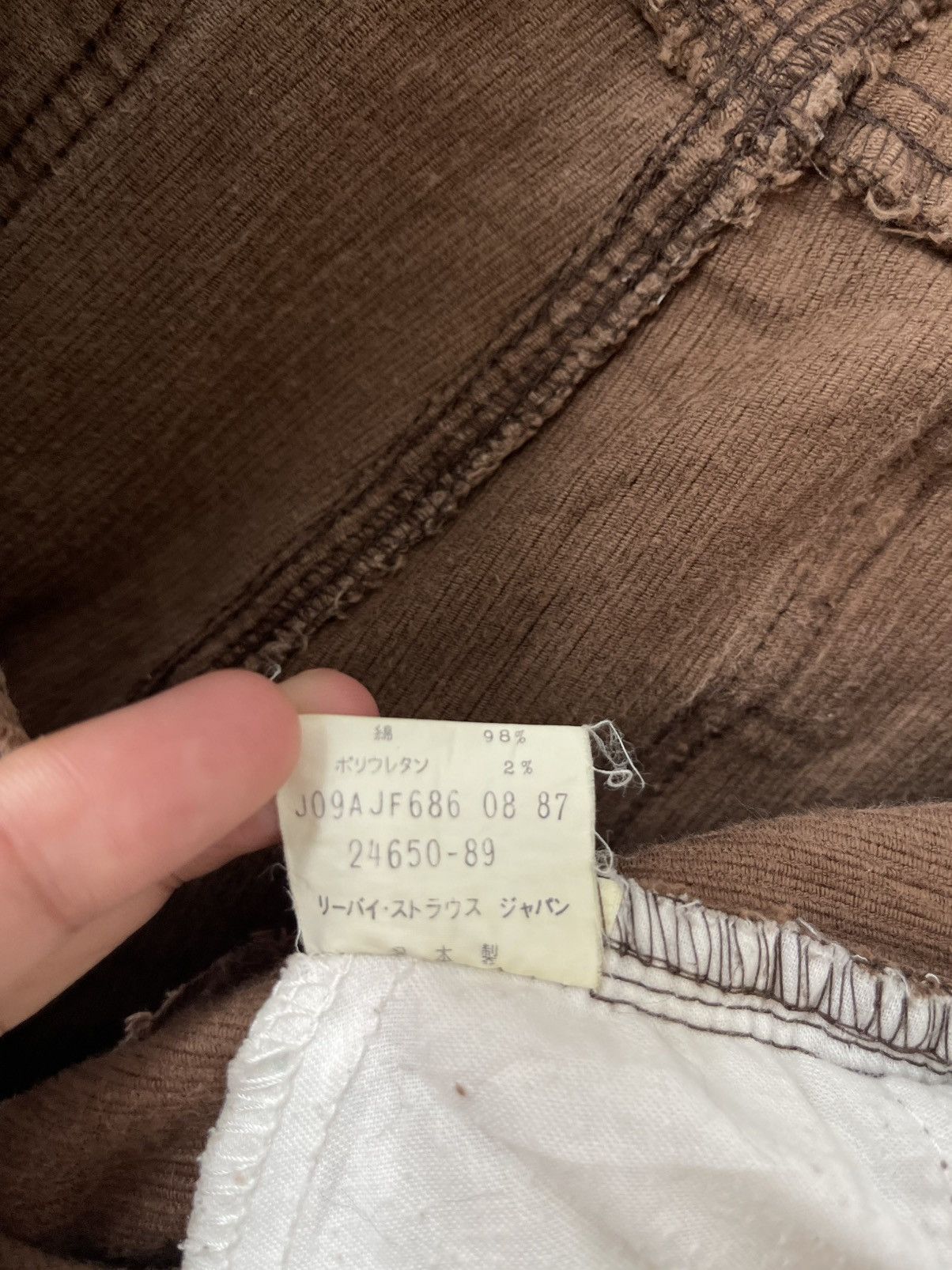 Levi's Vintage Clothing Rare 80s Vintage LEVIS LFM Corduroy J09 Japan Made Size US 38 / EU 54 - 17 Thumbnail