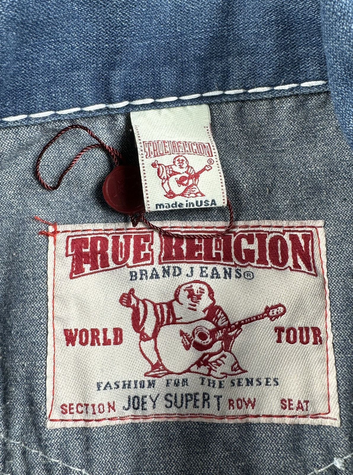 True Religion True Religion Joey Super T Y2K Denim Jeans Chief Keef Jacket Size US XL / EU 56 / 4 - 16 Thumbnail
