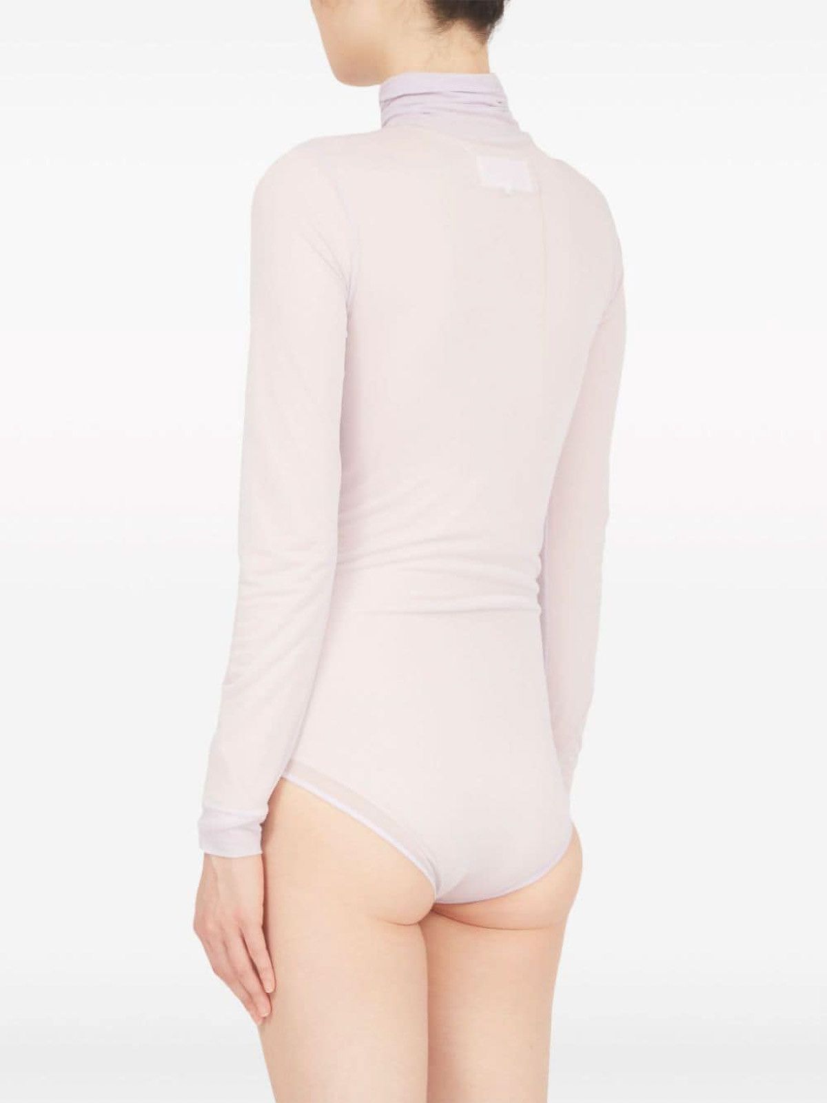 Maison Margiela o1w1db11225 Viscose Jersey Bodysuit in Violet Size L / US 10 / IT 46 - 6 Thumbnail