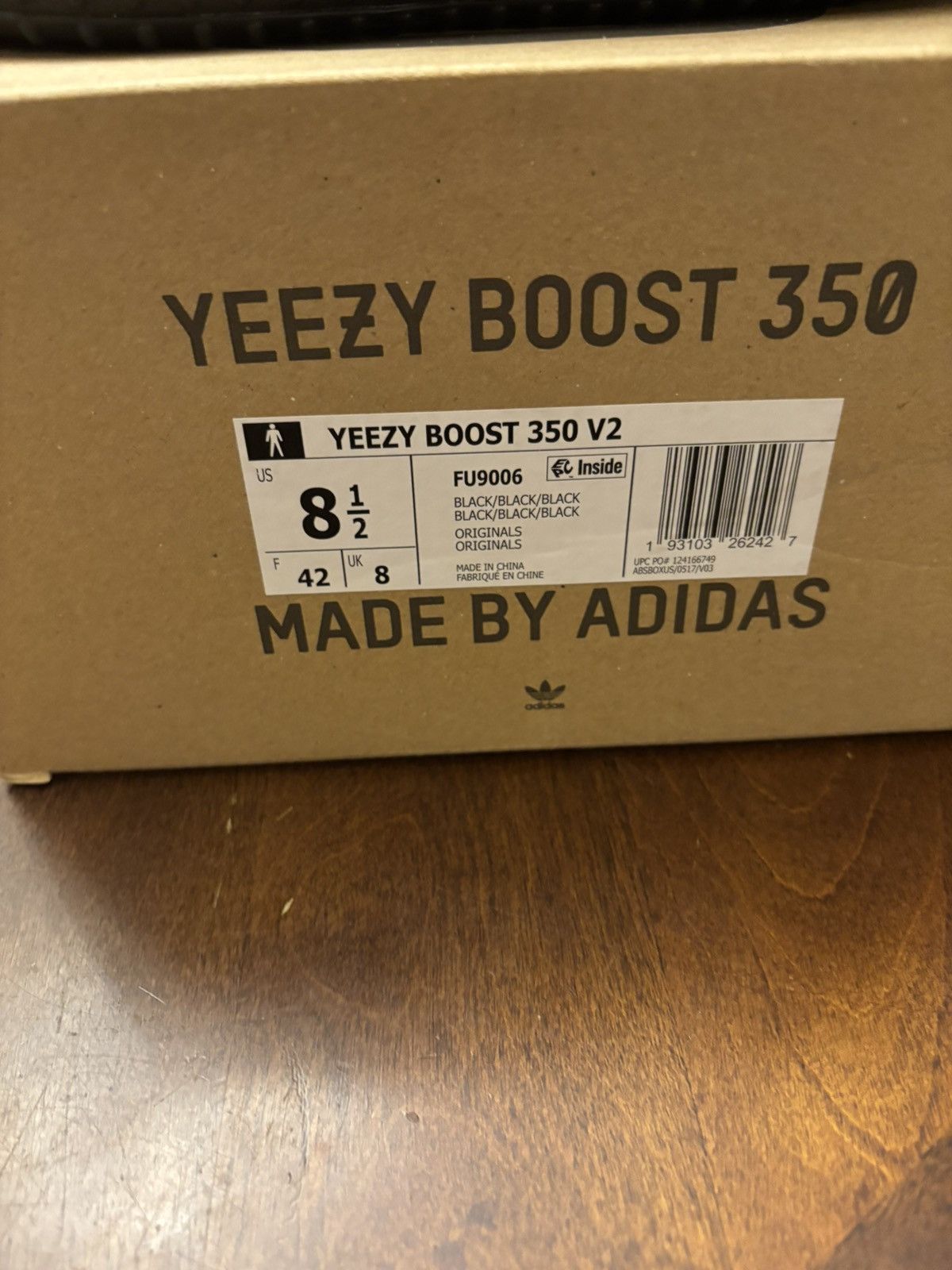 Adidas Yeezy 350 V2 black non reflective Size US 8.5 / EU 41-42 - 14 Thumbnail