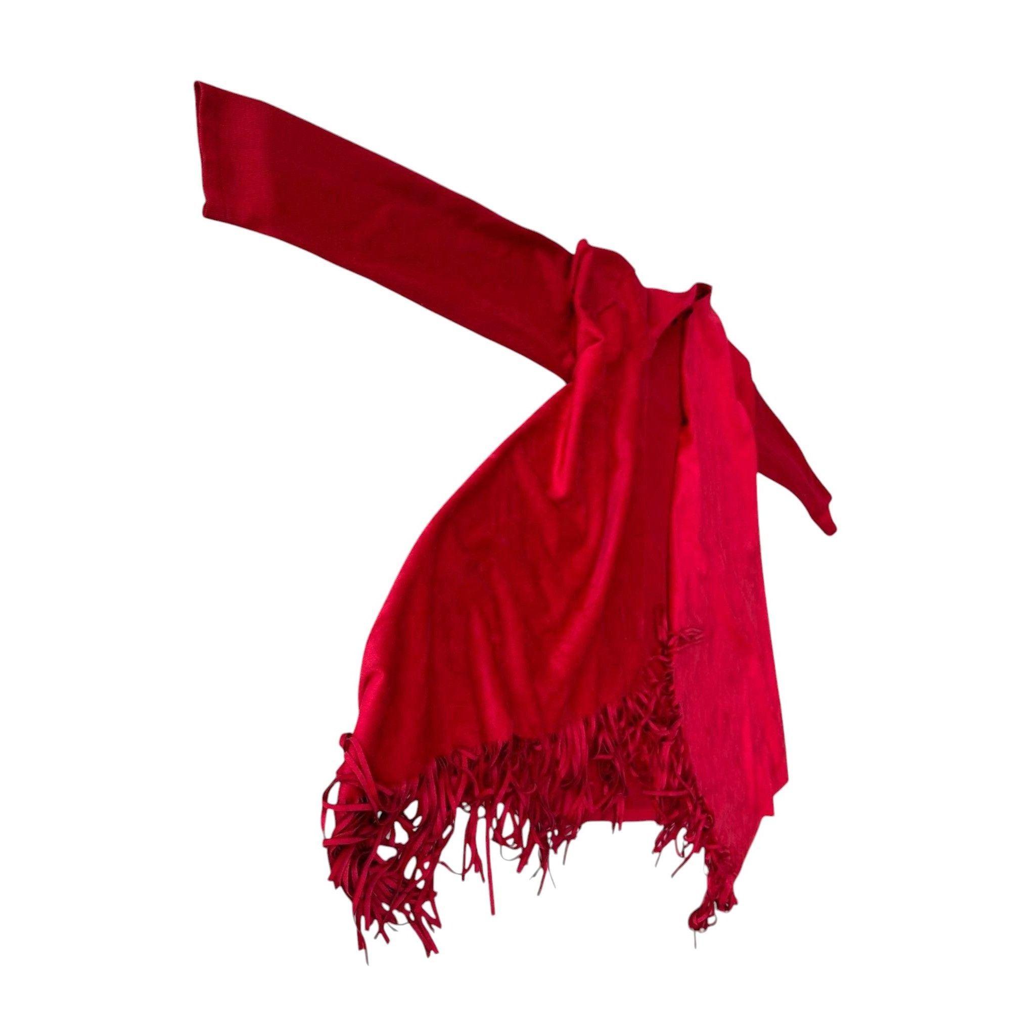 Other INC International Concepts Open Front Fringe Jacket Red Size M / US 6-8 / IT 42-44 - 4 Thumbnail