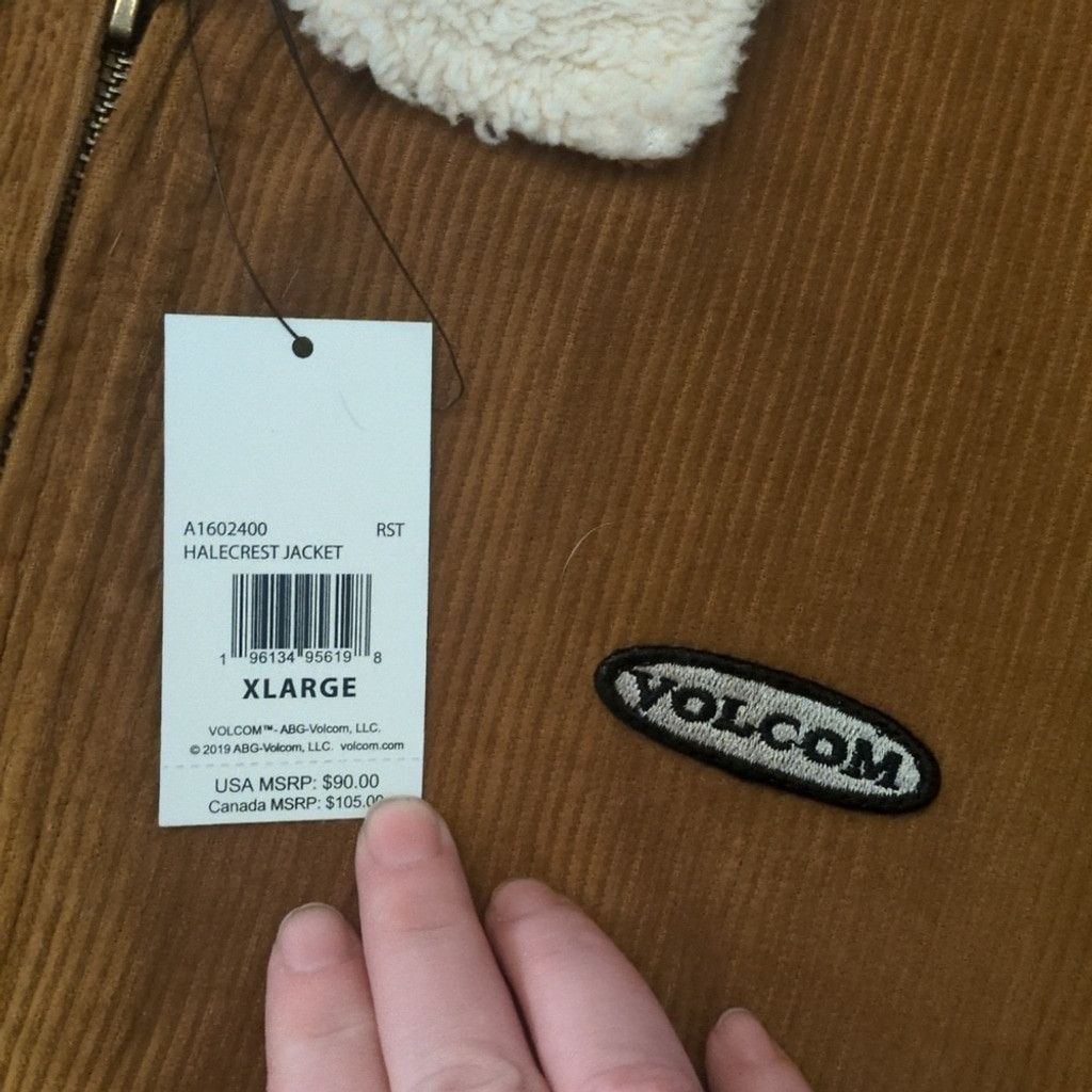 Volcom Volcolm halecrest corduroy trucker jacket size XL Size US XL / EU 56 / 4 - 4 Thumbnail