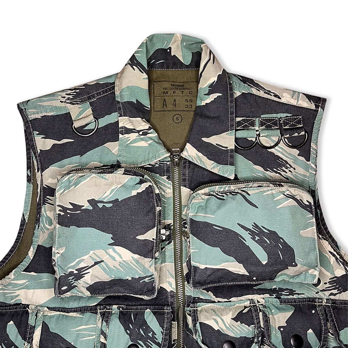 Maharishi 2023 Maharishi M.F.T.C Ciso Experimental Tigerstripe Vest Size US S / EU 44-46 / 1 - 3 Thumbnail