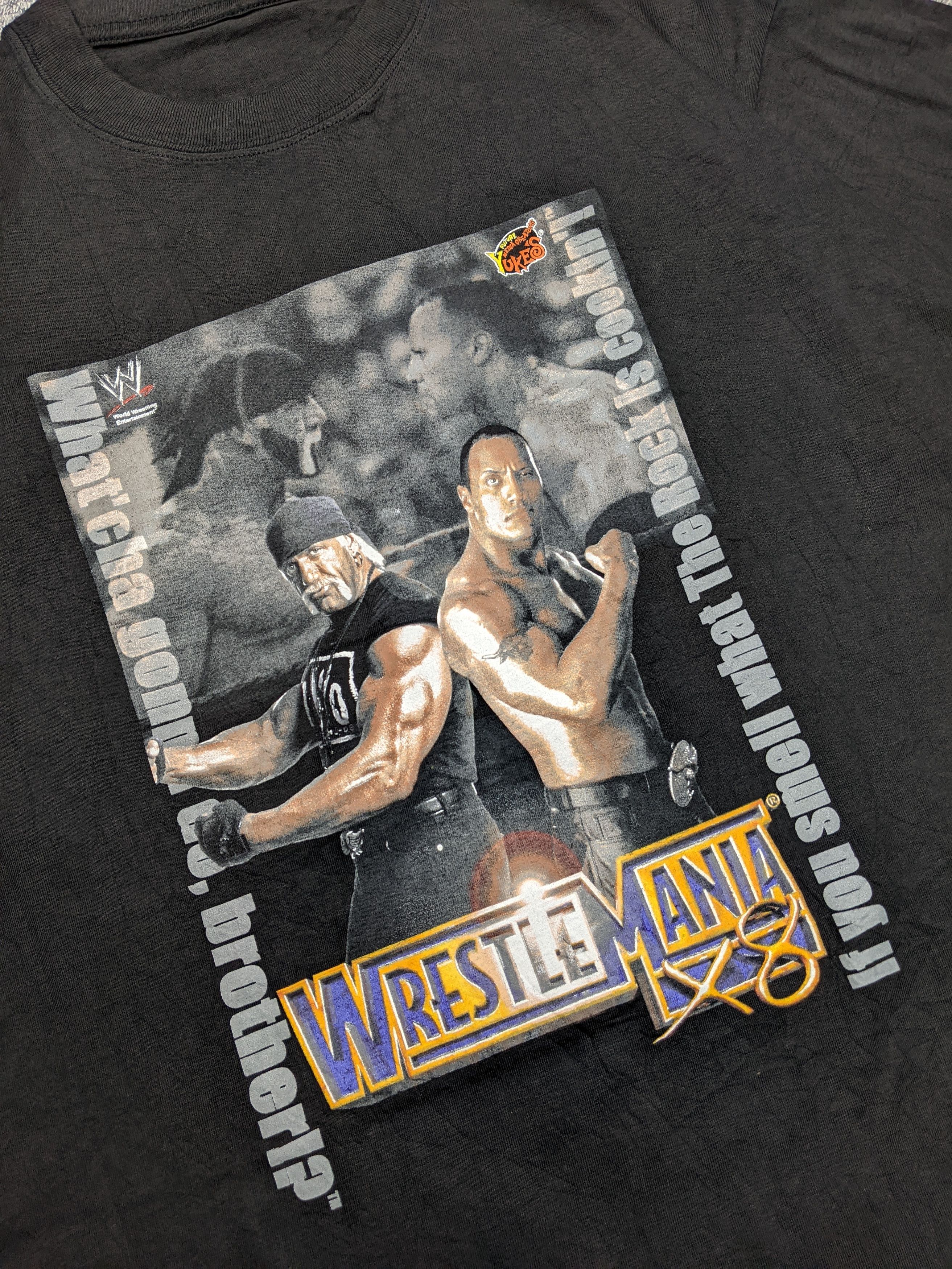 WWE Vintage Promo WrestleMania X8 (18) The Rock v Hulk Hogan Size US M / EU 48-50 / 2 - 5 Thumbnail
