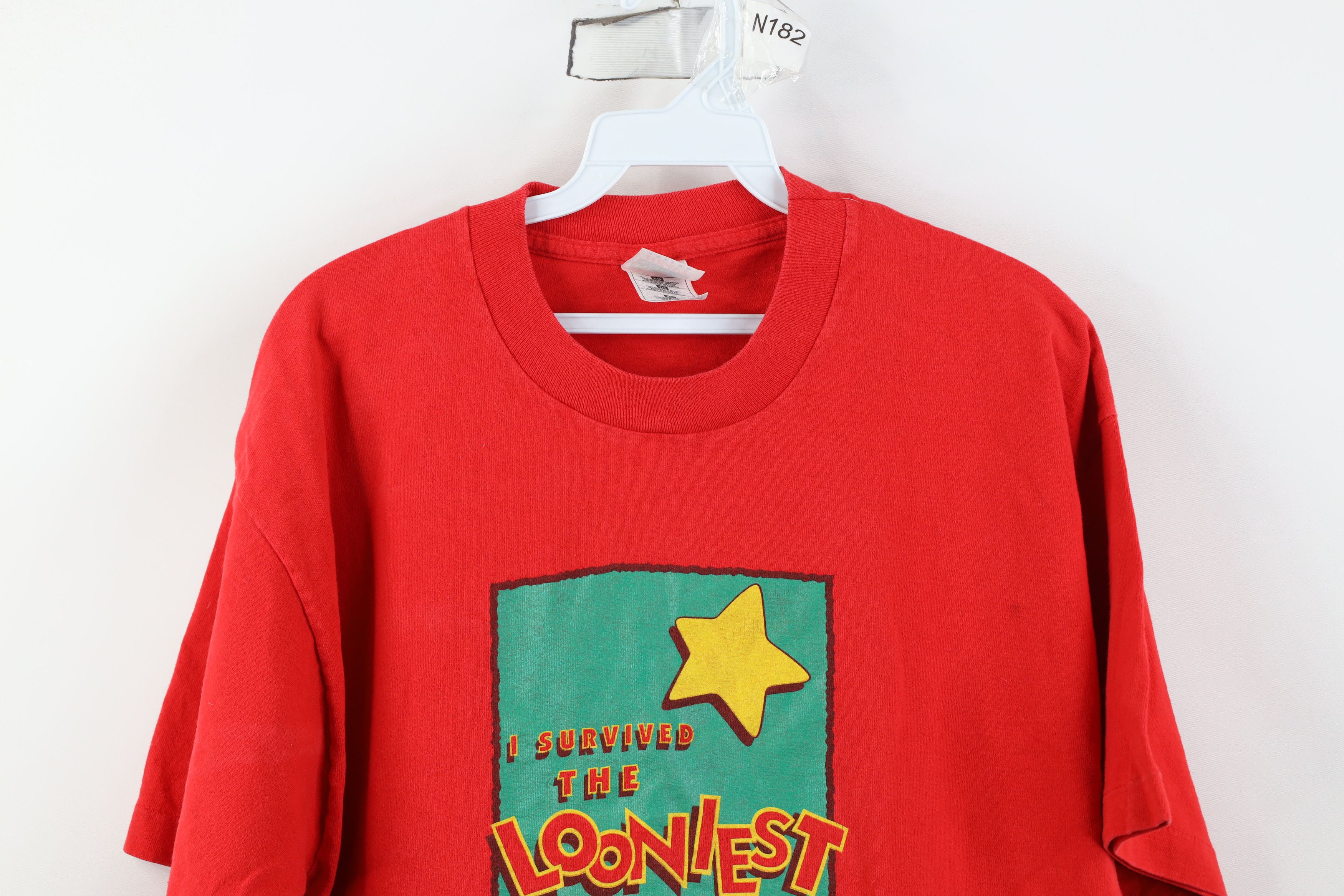 Vintage Vintage 90s Friday Looniest Nights Target Store T-Shirt Red Size XL / US 12-14 / IT 48-50 - 2 Thumbnail