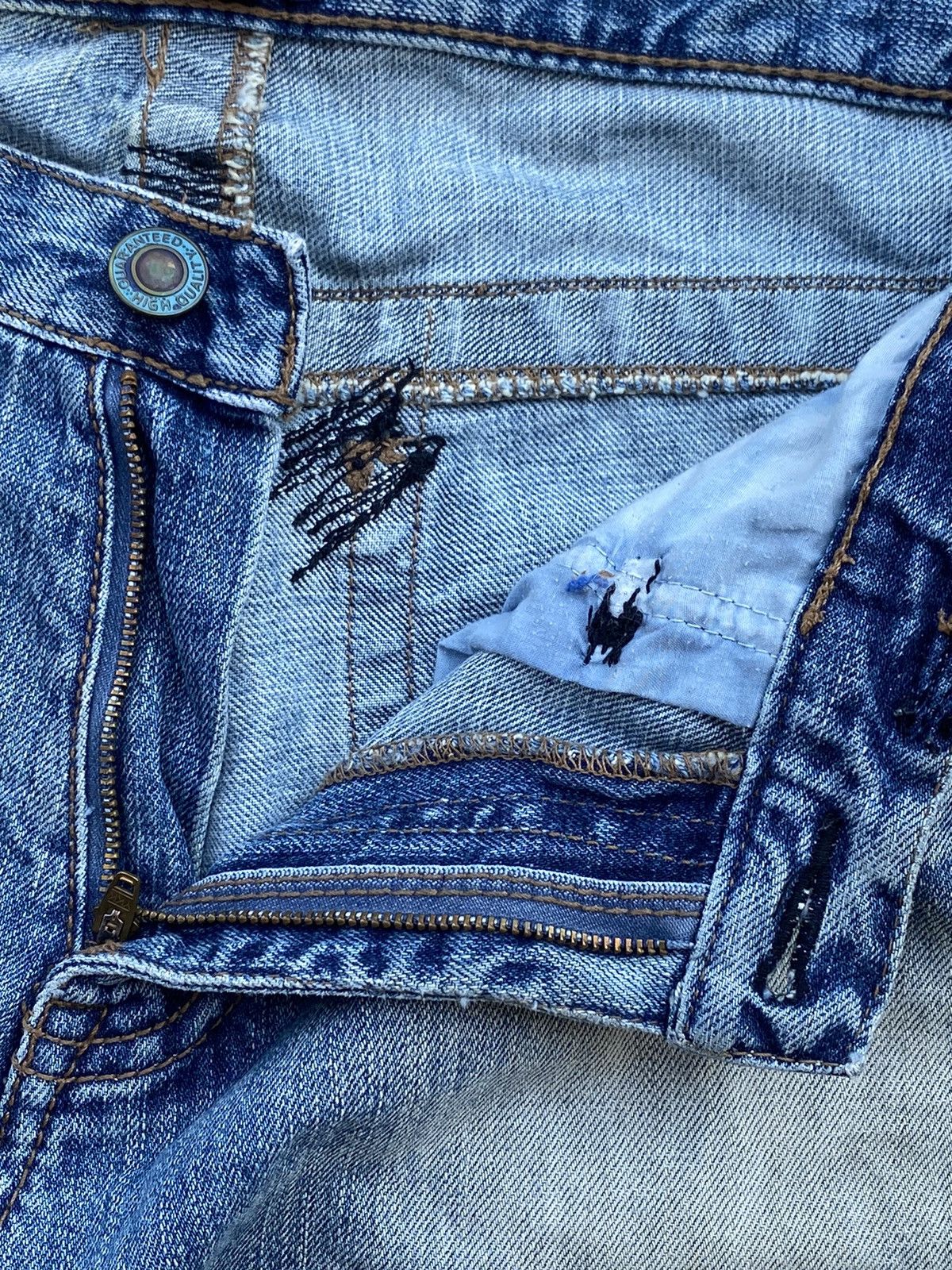 If Six Was Nine × Japanese Brand Fudge Distressed Denim Pants Size US 34 / EU 50 - 7 Thumbnail