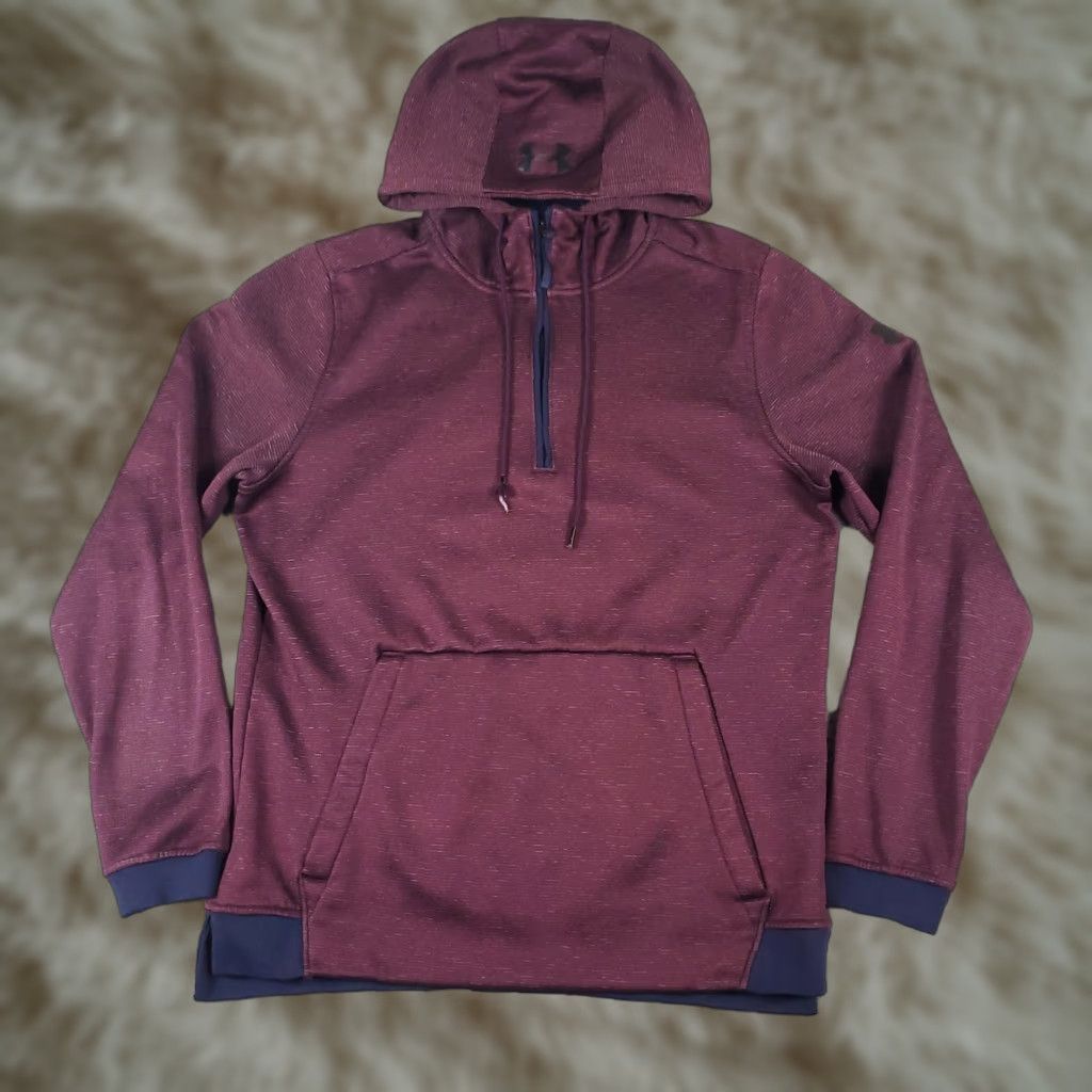 Under Armour Under Armour Hoodie Mens Small Purple Pullover Sweatshirt Sweatshirt Size US S / EU 44-46 / 1 - 1 Thumbnail