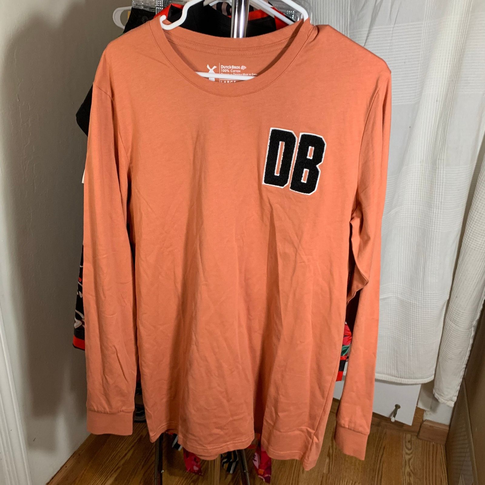 Other Dutch Bros Orange Long Sleeve T-Shirts Size L Size US L / EU 52-54 / 3 - 6 Thumbnail
