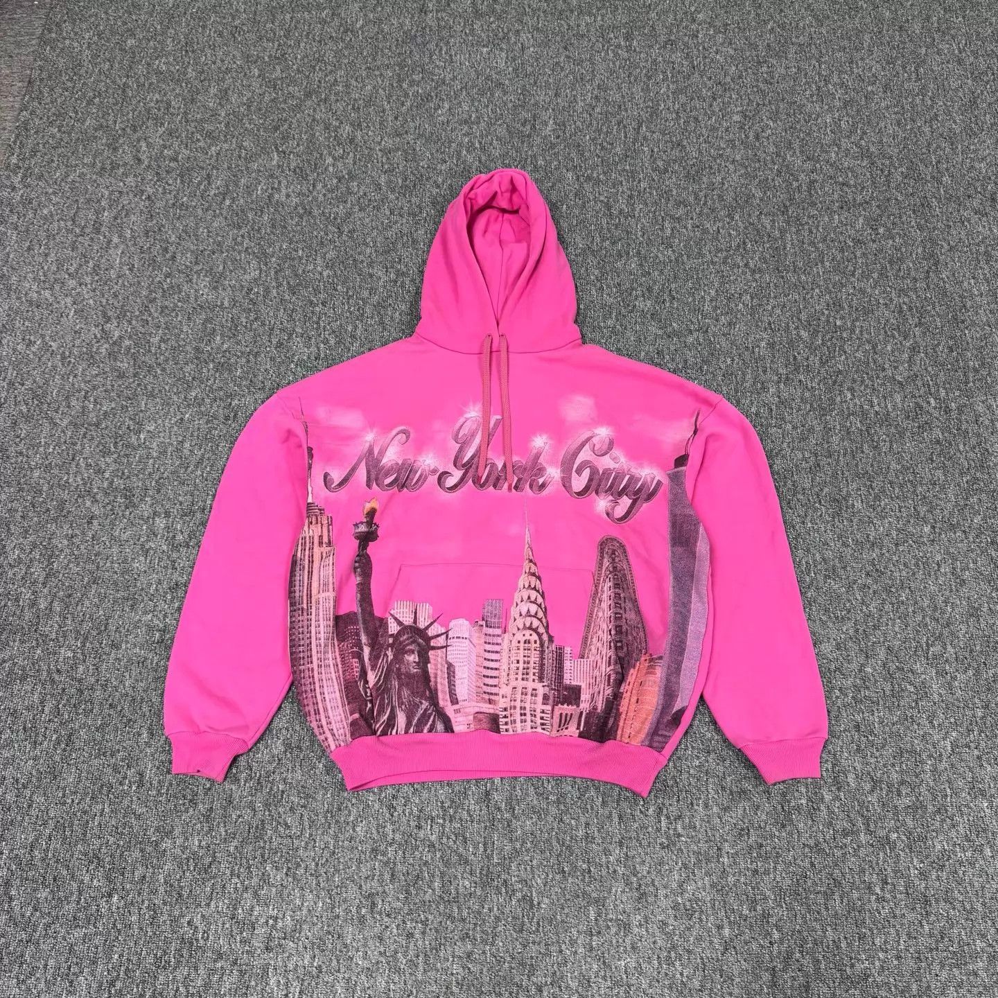 Balenciaga Balenciaga Neon Pink NYC Night Print Hoodie Size US XS / EU 42 / 0 - 1 Thumbnail