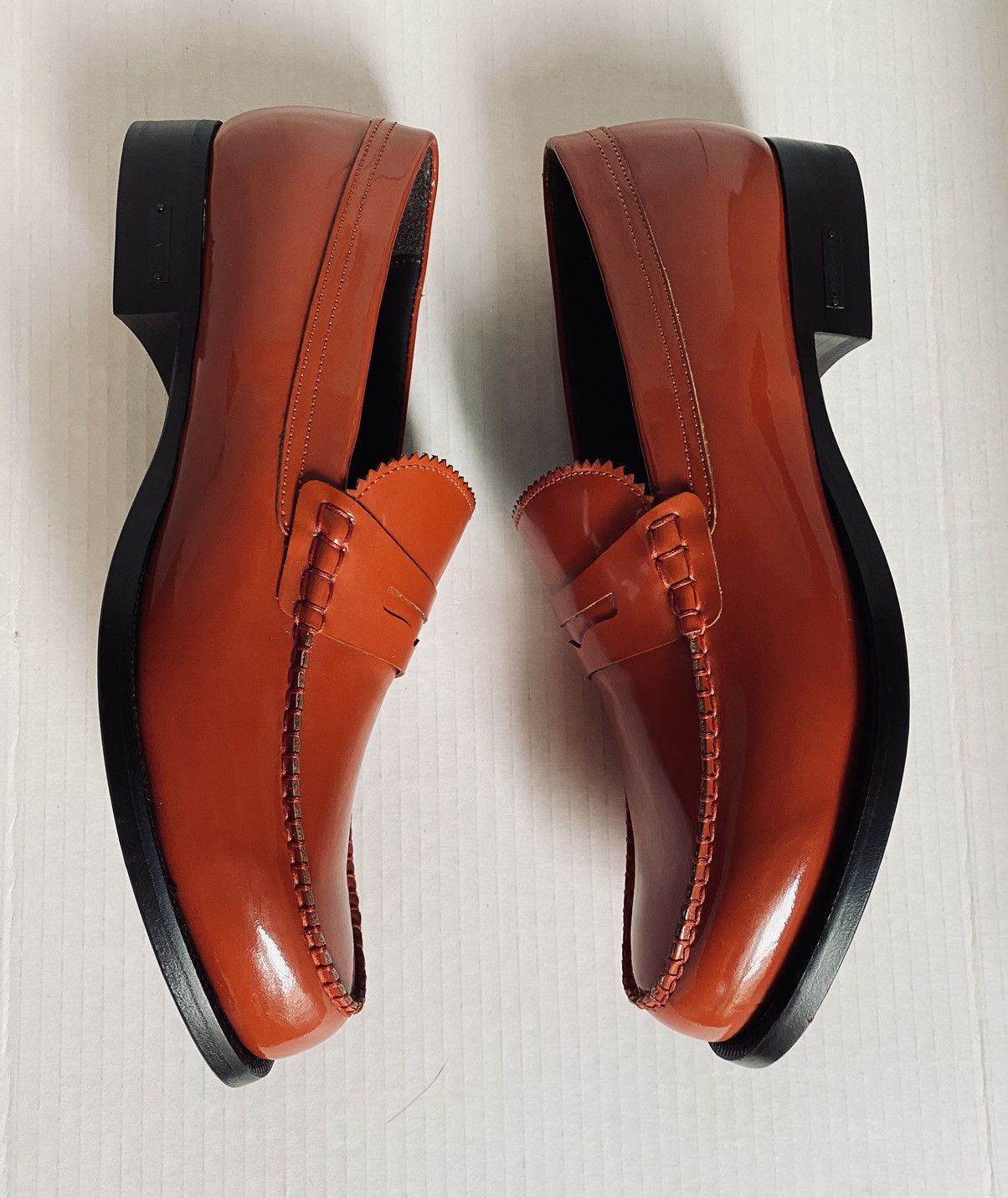 Dsquared2 Dsquared2 🇮🇹 atomic orange Vernice loafer 42 NEW Size US 9 / EU 42 - 3 Thumbnail