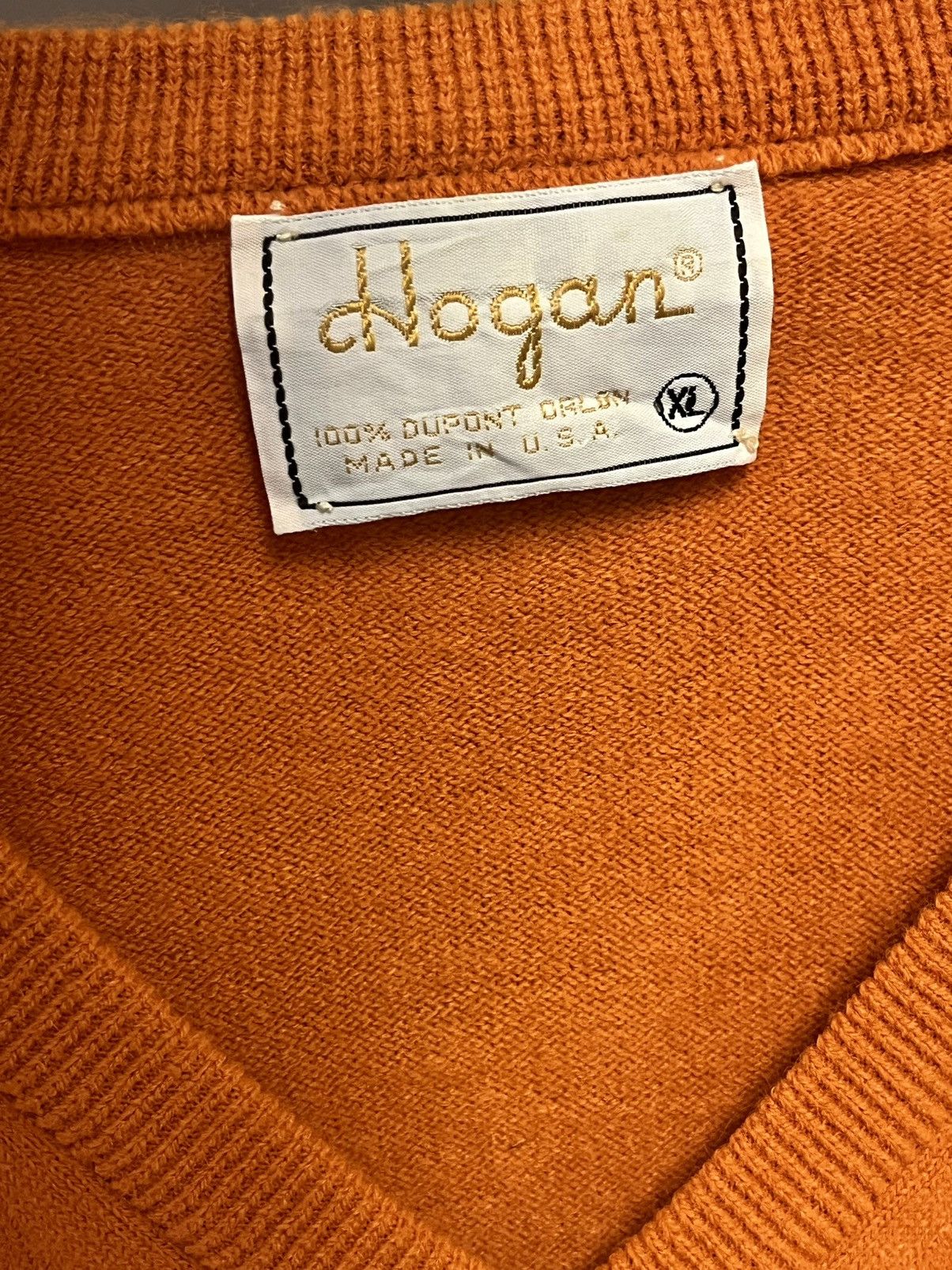 Hogan Vintage Men’s Hogan Knit V-Neck Sweater Size XL USA Made Size US XL / EU 56 / 4 - 2 Thumbnail