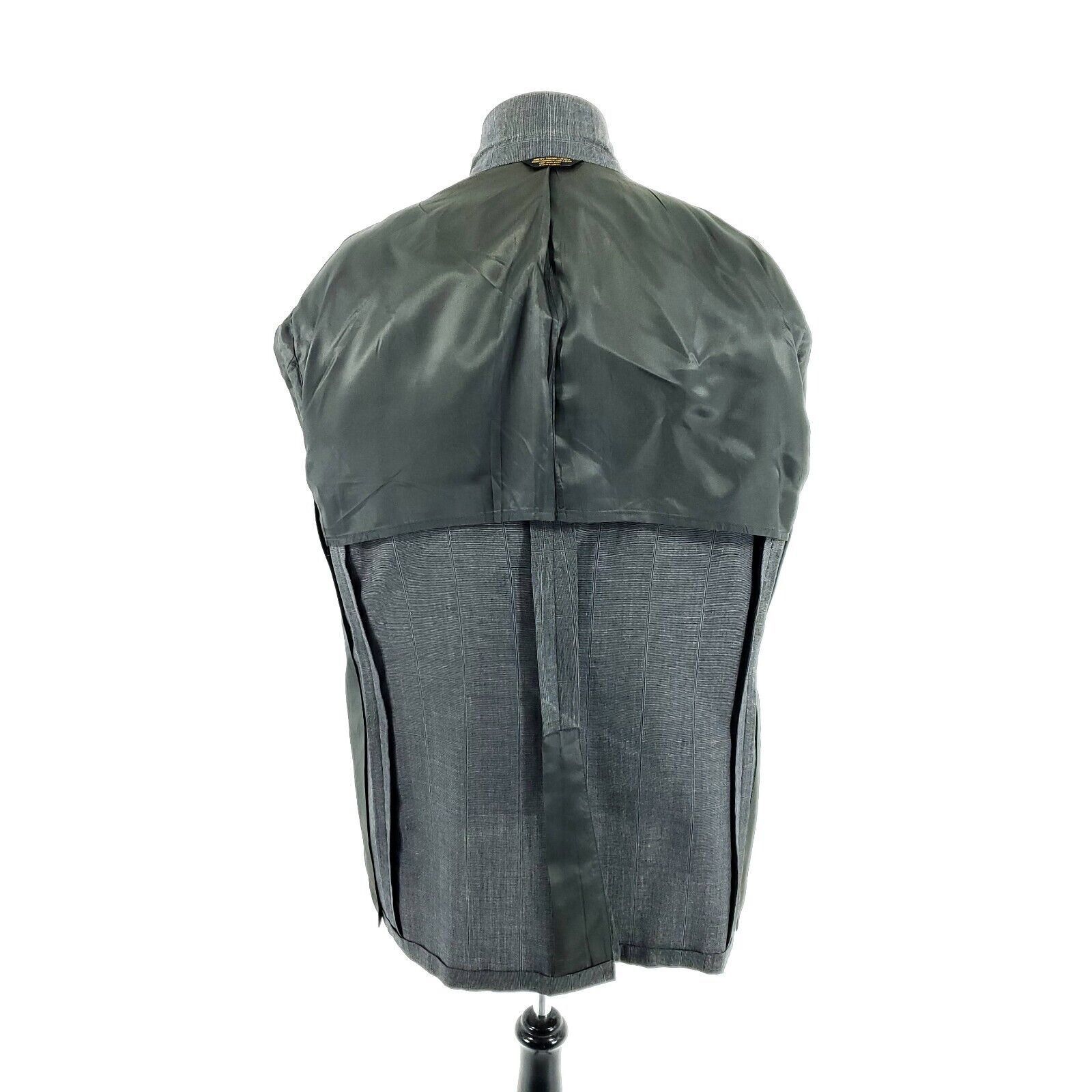 John Weitz John Weitz Wool 2 Button 2 Piece Suit 42L Gray Birdseye 41/3 Size 42L - 12 Thumbnail