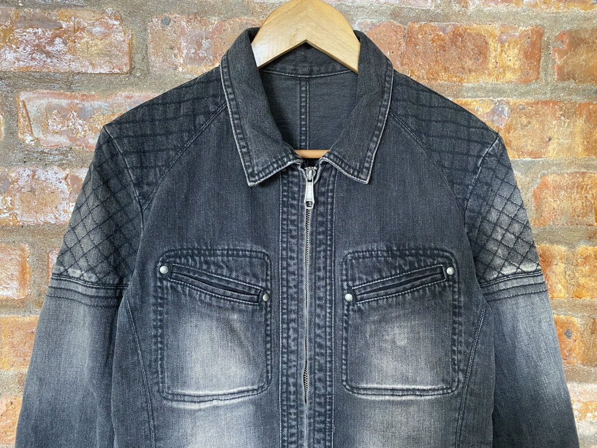 5351 POUR LES HOMMES Diamond stitch faded detailing wash denim Jacket Size US M / EU 48-50 / 2 - 5 Thumbnail