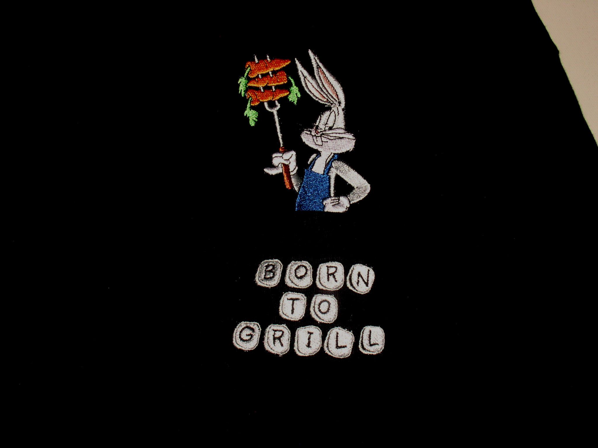 Vintage Bugs Bunny Warner Bros Embroidered Shirt 2001 Born To Grill Size US XL / EU 56 / 4 - 2 Thumbnail