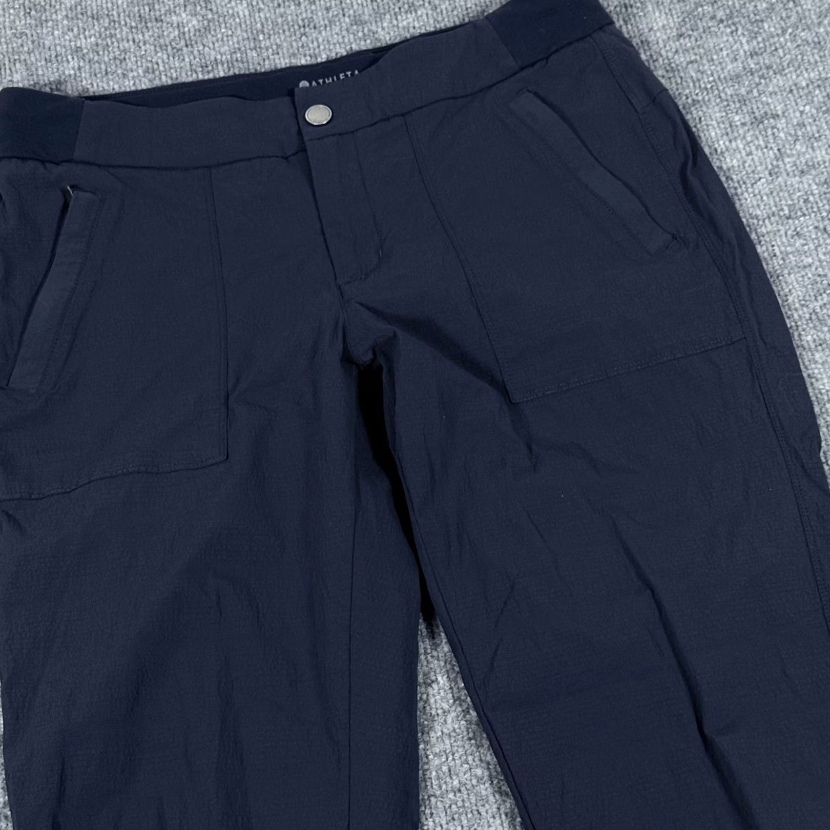Athleta Athleta Pants Womens Small Navy Outdoor Trek Jogger Drawstring Stretch Nylon Athletic Size 28" / US 6 / IT 42 - 4 Thumbnail
