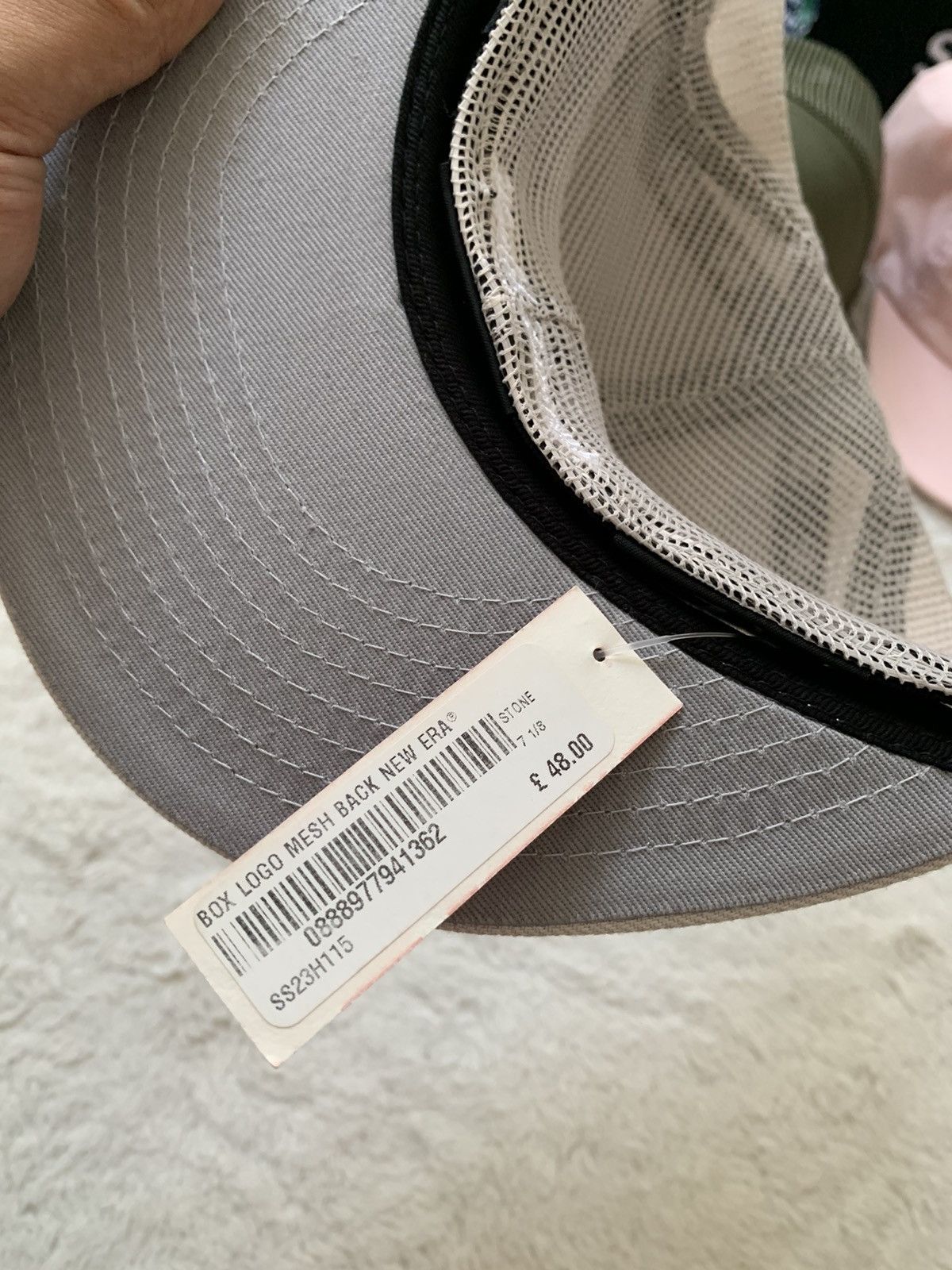 New Era × Supreme Supreme X New Era Box Logo Mesh SS23 Size 34 - 4 Thumbnail