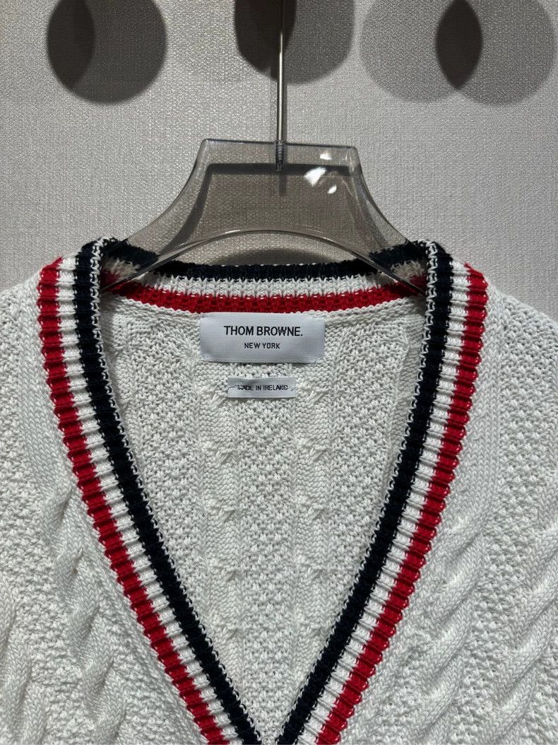 Thom Browne Thom Browne Coarse jacquard knit cardigan Size XS / US 0-2 / IT 36-38 - 3 Thumbnail