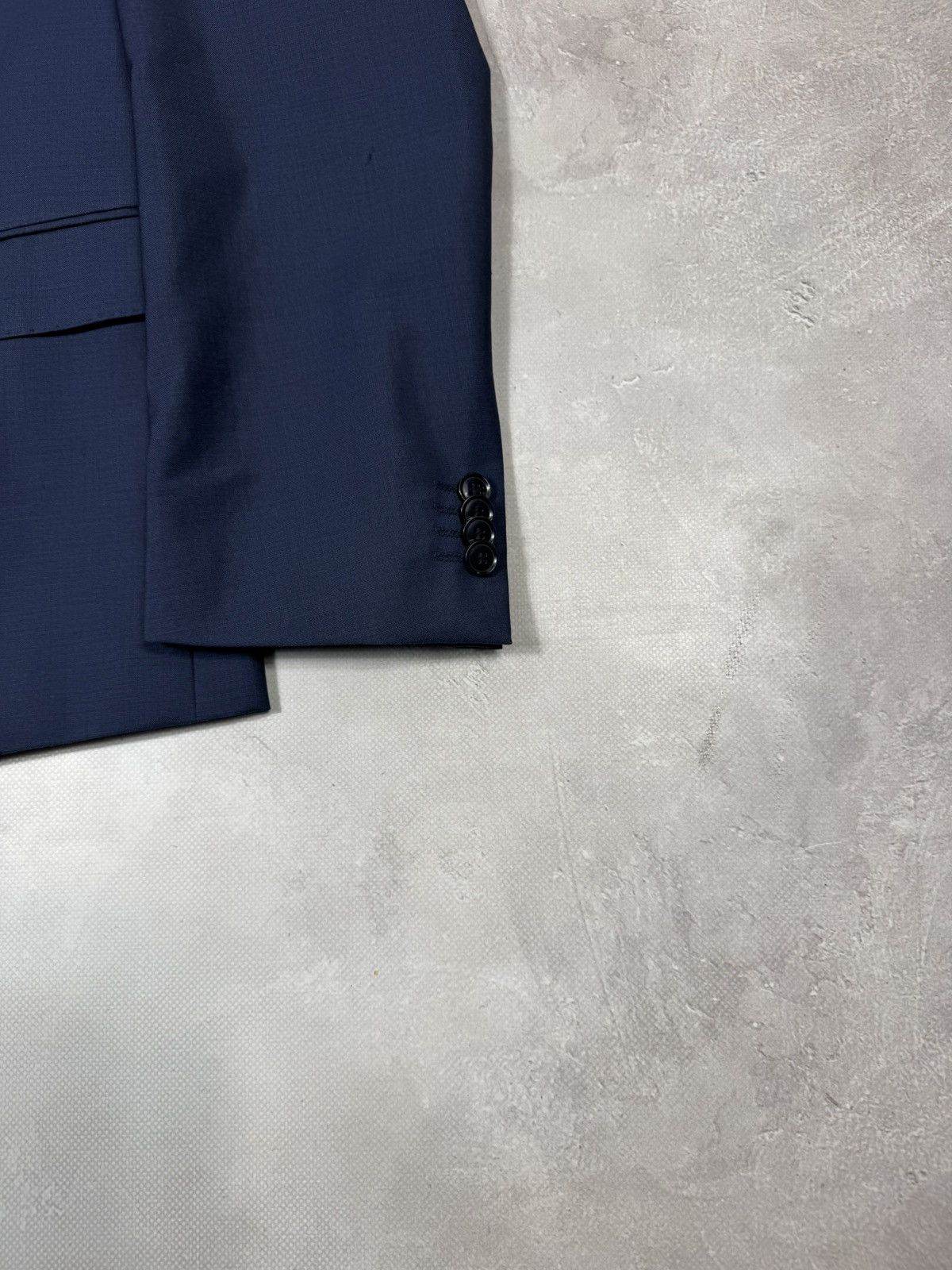 Hugo Boss Hugo Boss Wool Men's Blue Blazer Size 38R - 5 Thumbnail